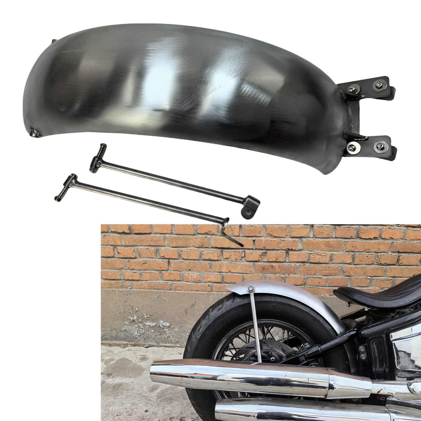 Unpainted Rear Fender Mudguard Plate For YAMAHA Dragstar1100 XVS1100 V-Star1100