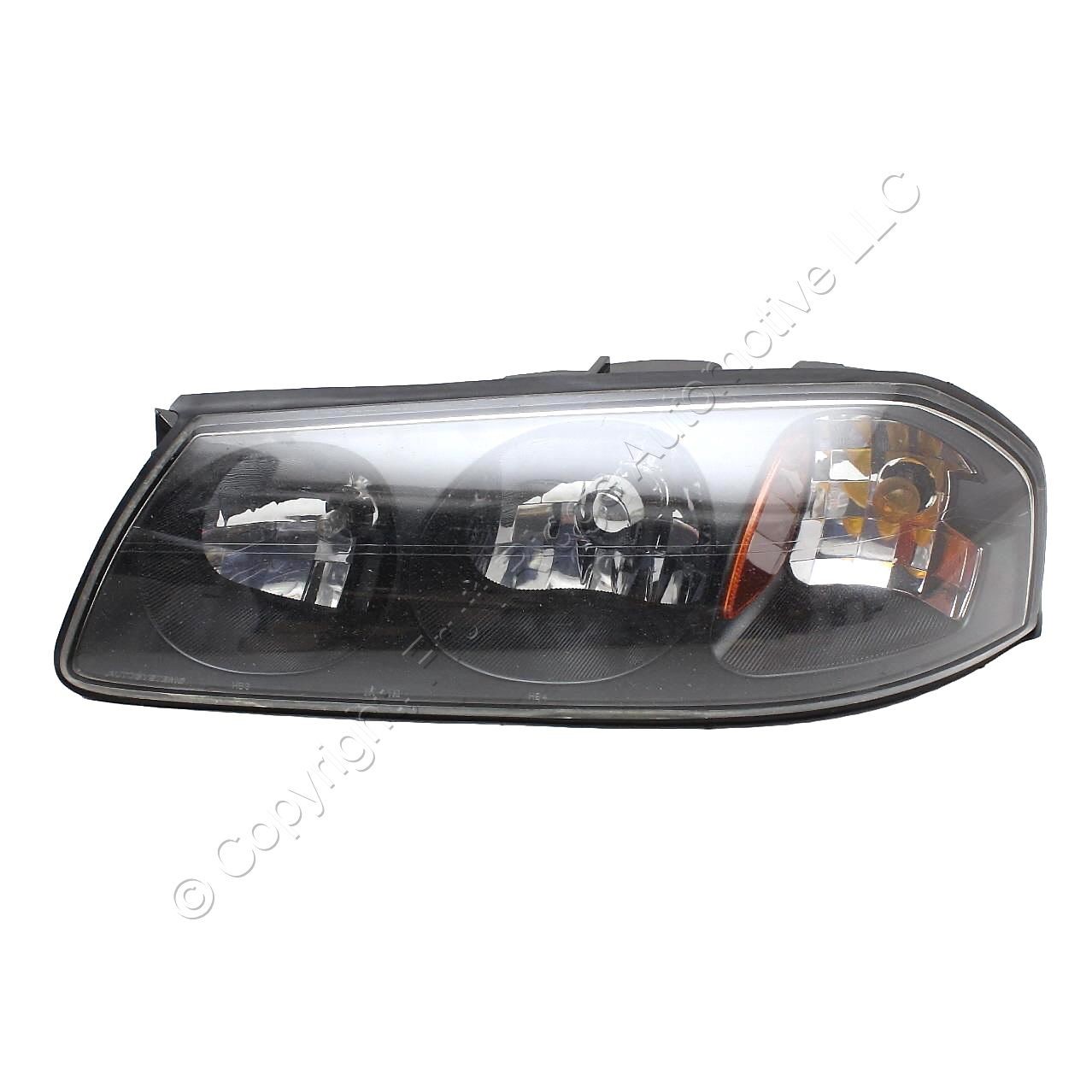 Take-Off Left Side Headlight Lamp w/ Dirt Specs in Lens for 2000-04 Chevy Impala