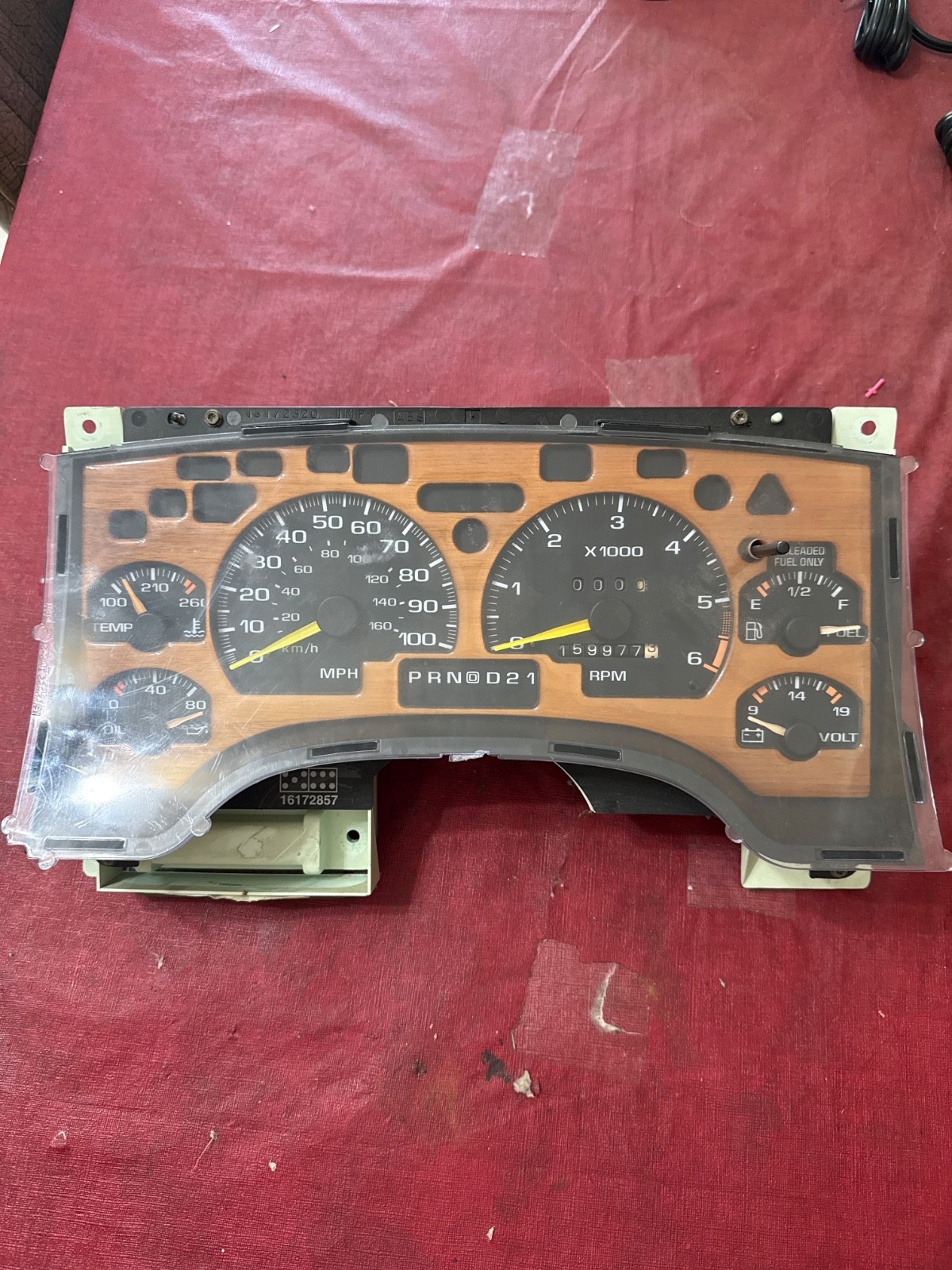 1995 1996 1997 Chevy S10 Blazer GMC Jimmy Replacement OEM Instument Gauge Cluste