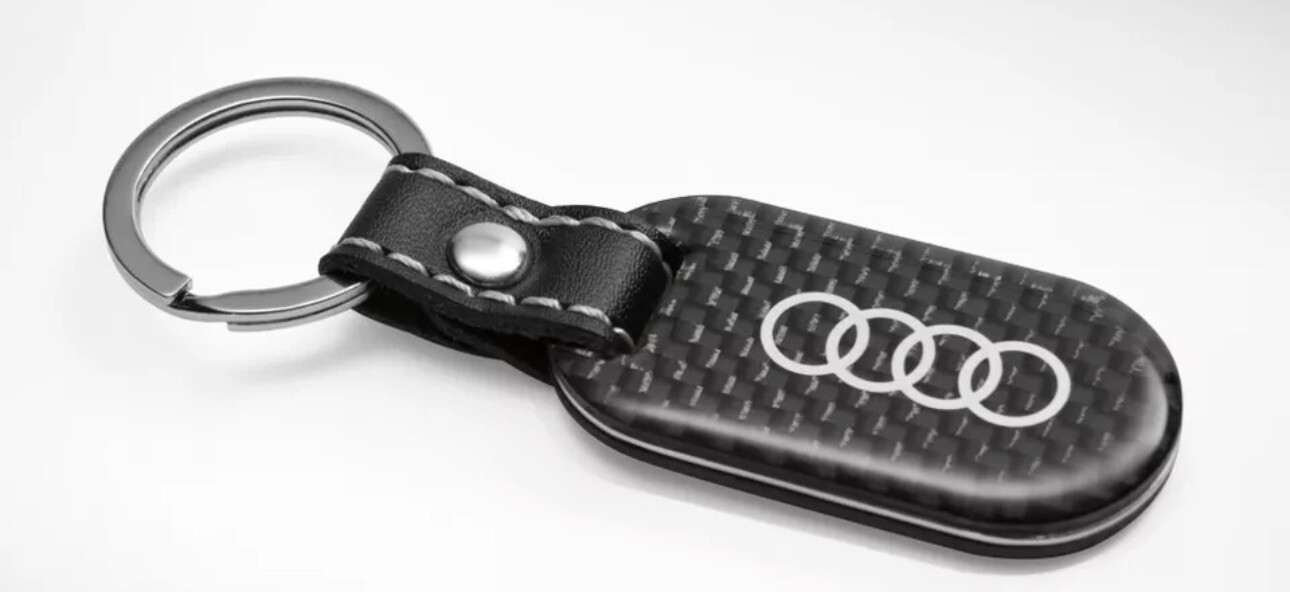 Audi Carbon Fiber Key Chain - Audi (ZAW-087-610) Audi Carbon Fiber Key Chain - Audi (ZAW-087-610)