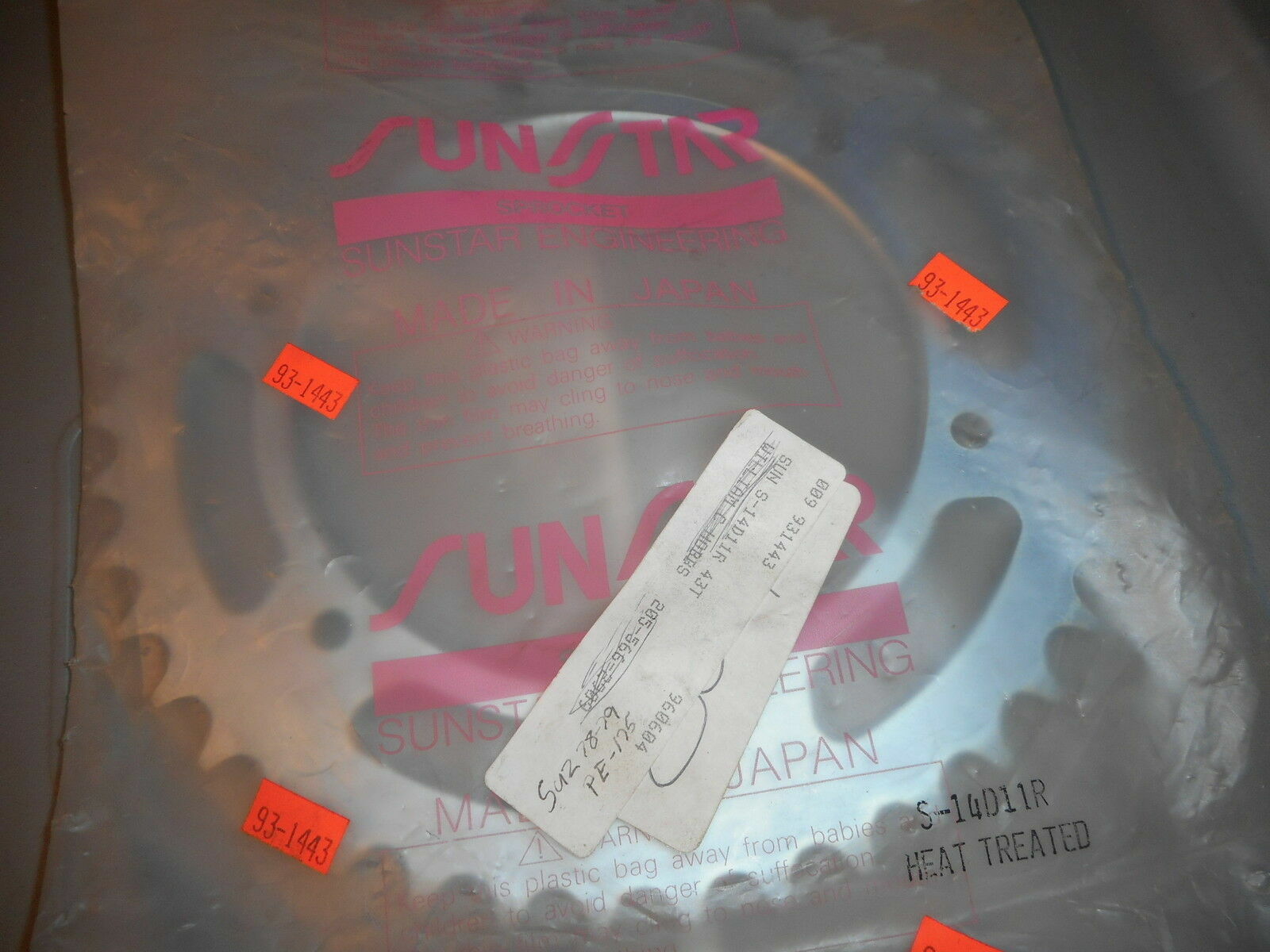 NOS Sunstar Sprocket Rear 43T 520 Steel Husqvarna TC610 2-363143