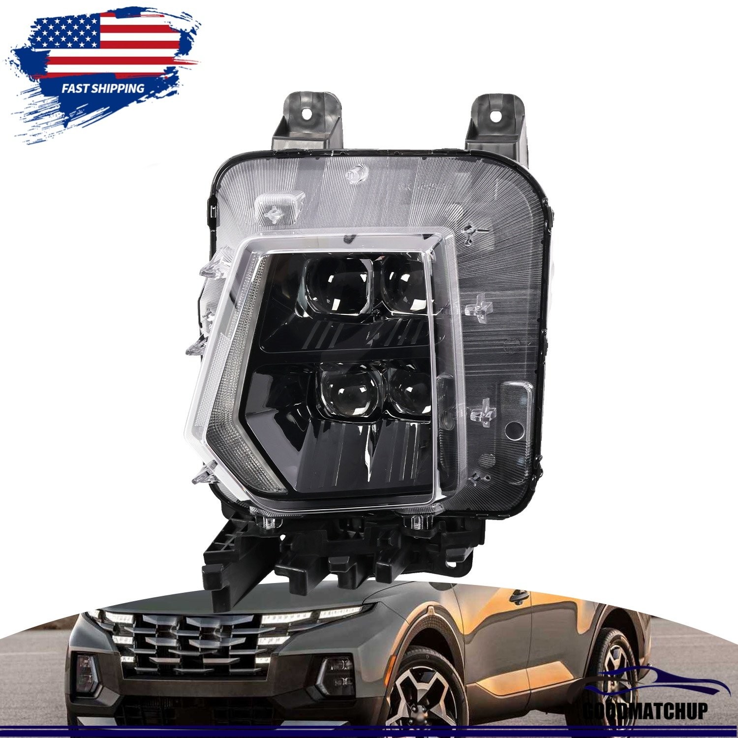 For 2022-2025 Hyundai Santa Cruz Full LED Headlight Left Driver Side LH