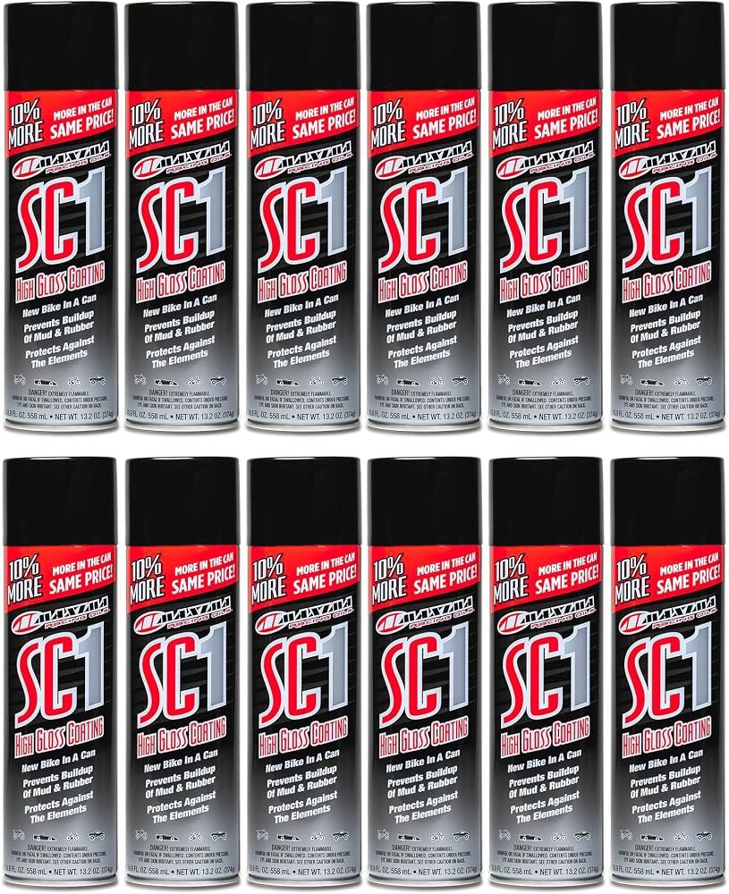Maxima Racing Oils 12 Pack SC1 High Gloss Silicone Clear Coat 18.9oz. Spray Cans Maxima Racing Oils 12 Pack SC1 High Gloss Silicone Clear Coat 18.9oz. Spray Cans