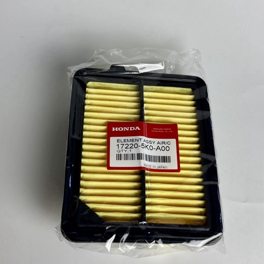 New OEM Honda 17220‑5K0‑A00 Engine Air Filter – Fits Accord / CR‑V (Hybrid)