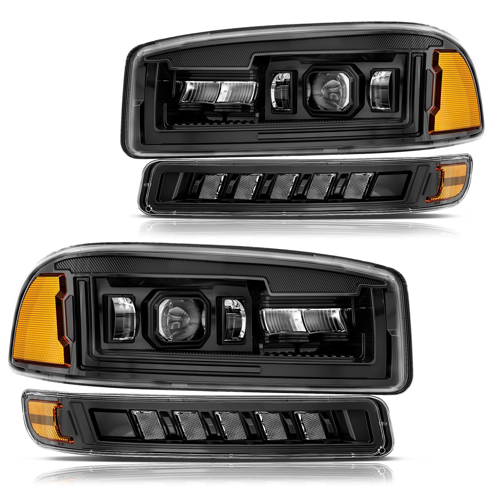 HWSTAR 2027 Pair 1000% Bright LED Headlights Ass