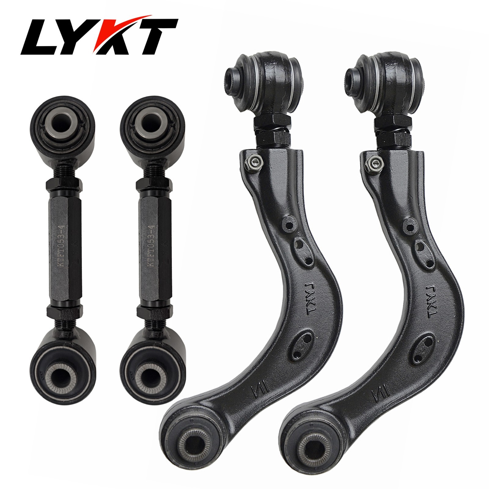LYKT 4pcs Alignment Rear Camber&Toe Kit for Lexus RX 450/350 &Toyota Highlander