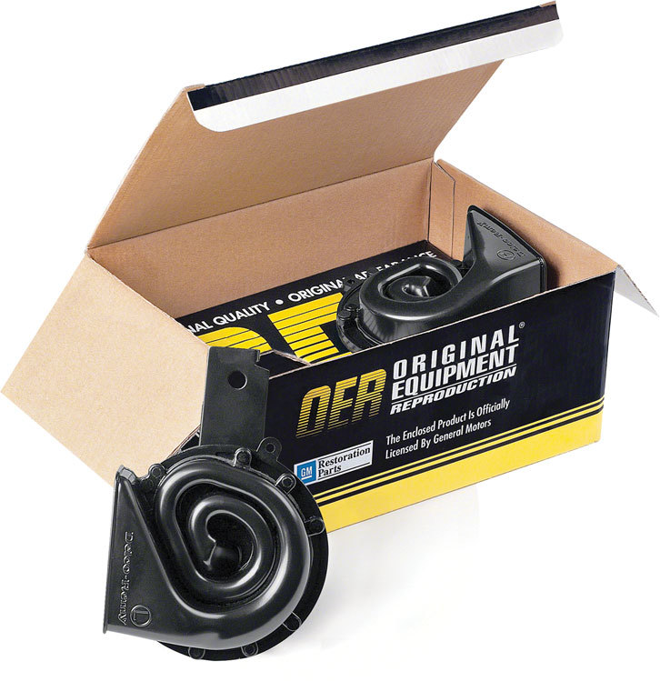 OER OE Style Horn Assembly High Low Set For 1967-1968 Chevrolet Camaro
