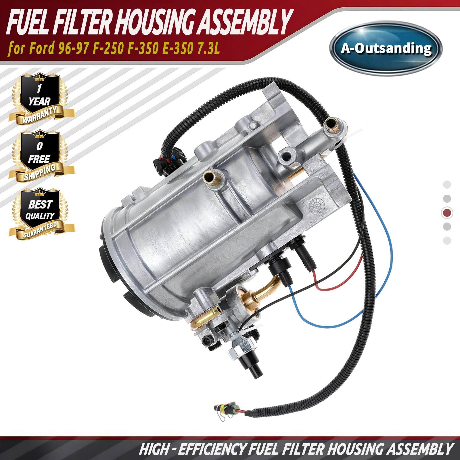 Fuel Filter Housing Assembly For 94-97 Ford 7.3L Powerstroke Diesel Trucks Fuel Filter Housing Assembly For 94-97 Ford 7.3L Powerstroke Diesel Trucks