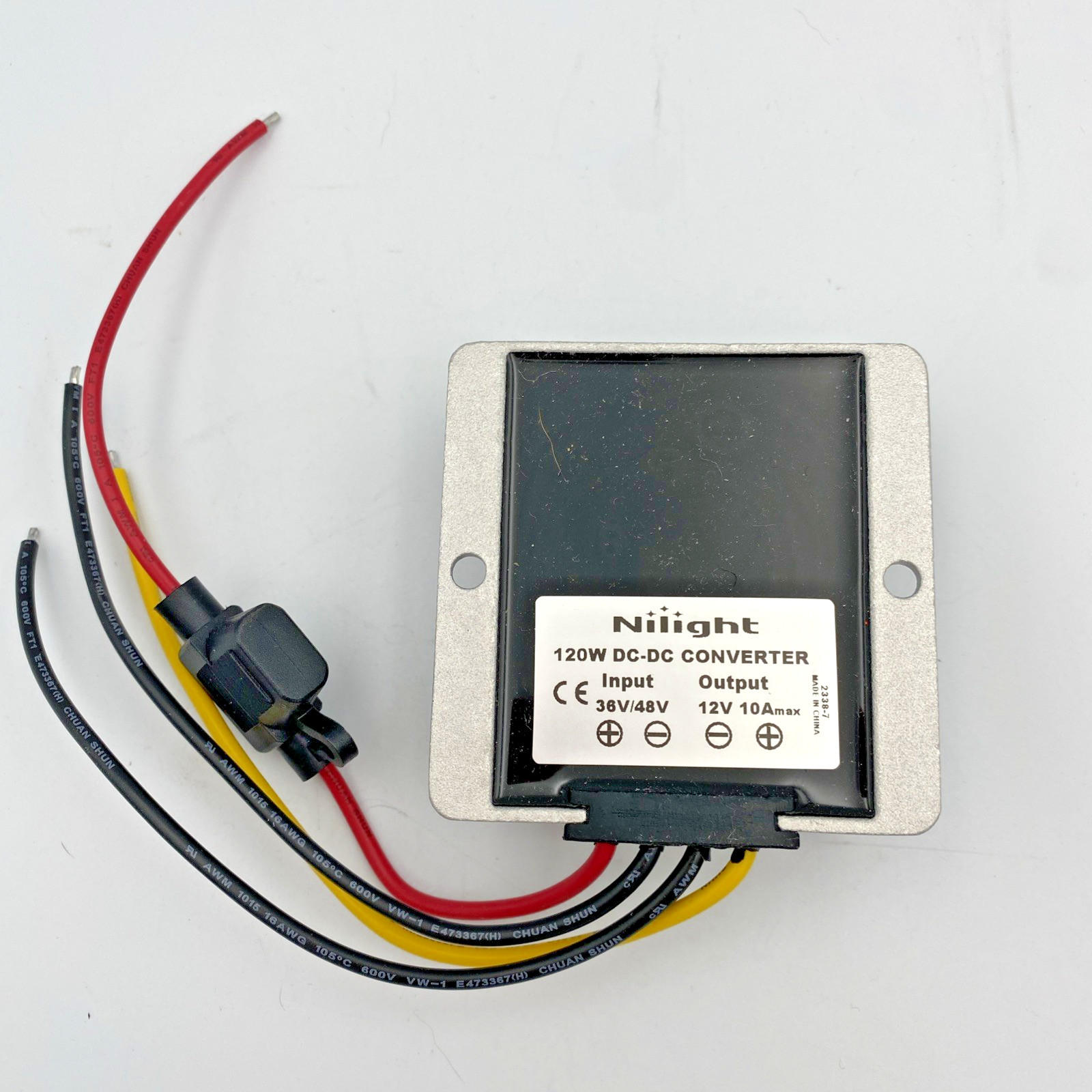 Nilight 120W DC-DC Converter 36v/48V input 12V output Golfcart Voltage Regulator