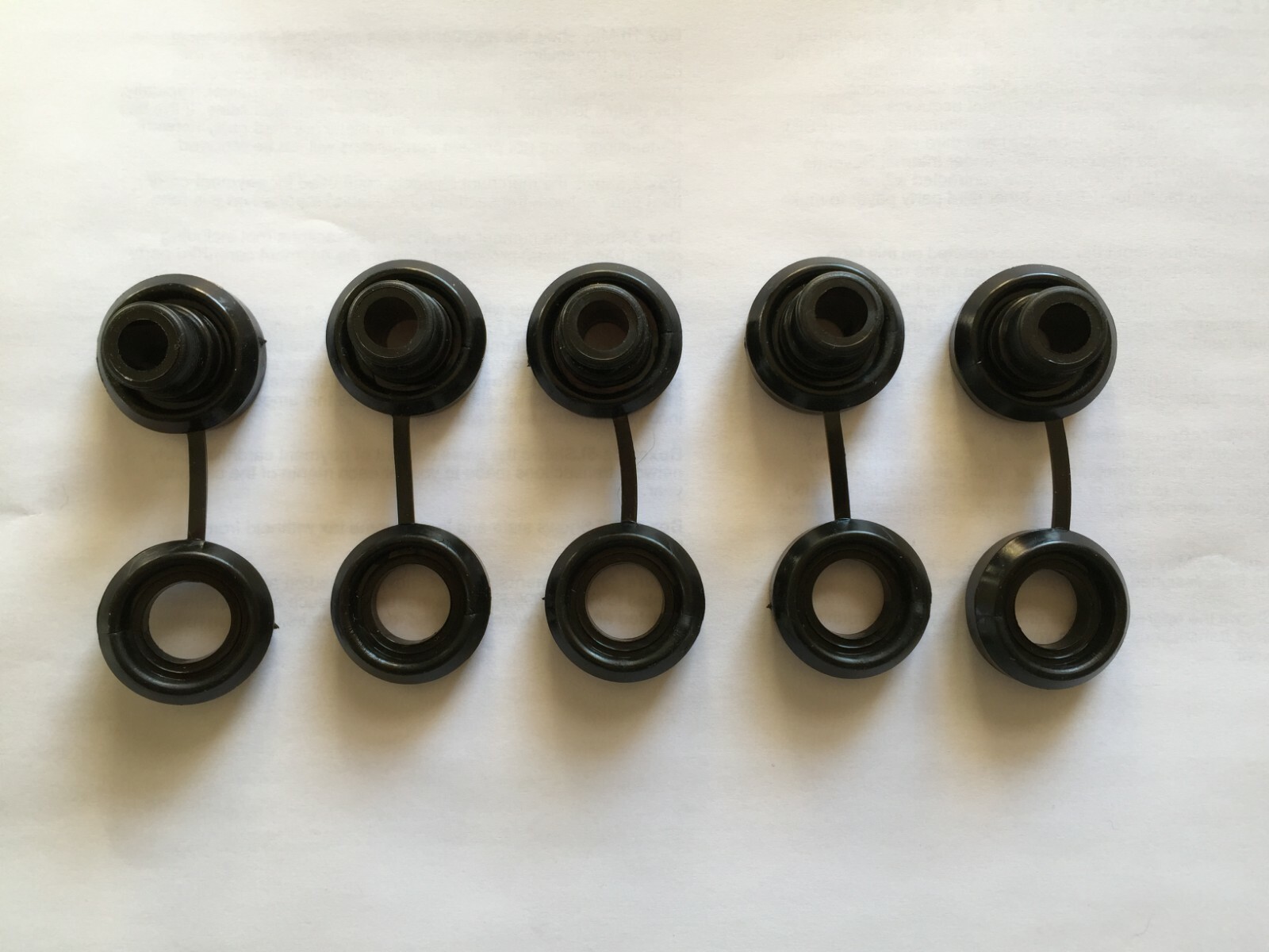 5x Hi Temp Black Snapper Exhaust Grommet W/o Washer anti-vibration Insulators 5x Hi Temp Black Snapper Exhaust Grommet W/o Washer anti-vibration Insulators