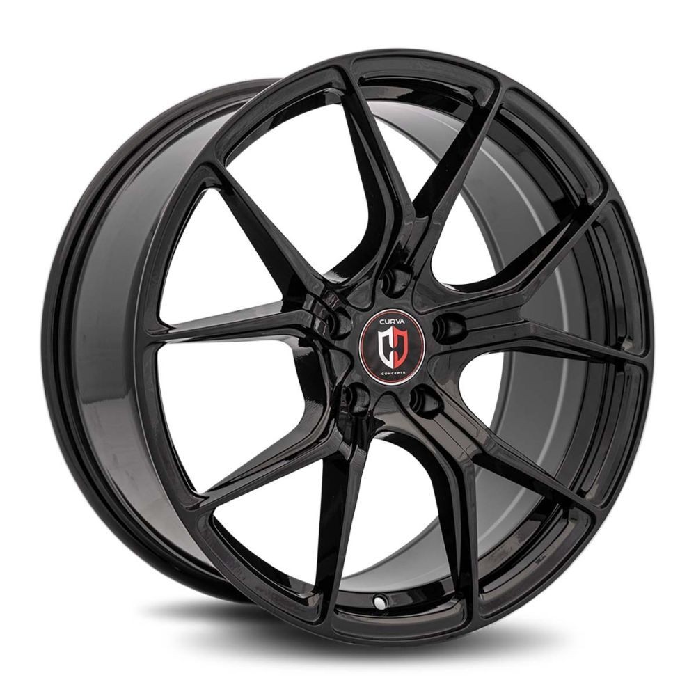 Curva Concepts C42-20851202072BLK C42 20x8.5 5x120 20mm Gloss Black