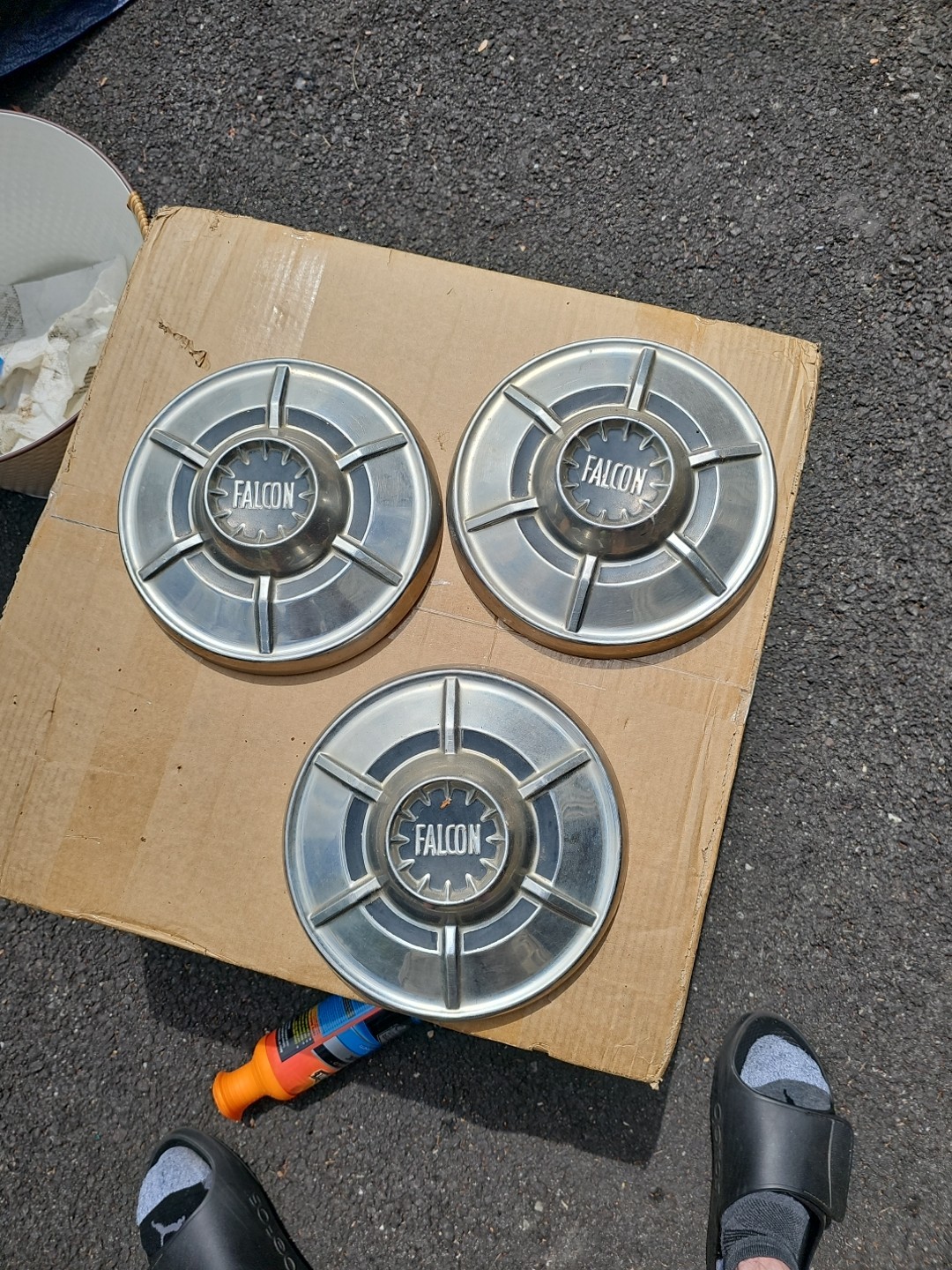 3  VINTAGE 1964-1966 FORD FALCON STEEL WHEEL9 1/2