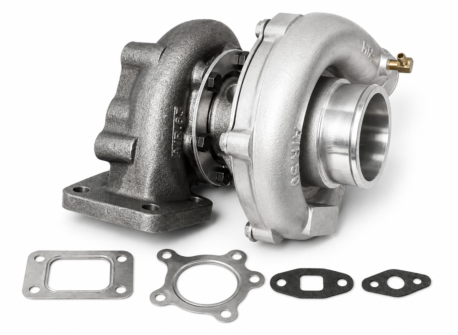 HYBRID T3/T4 T3T4 T04E .63 A/R TURBINE 5 BOLT FLANGE TURBOCHARGER TURBO CHARGER