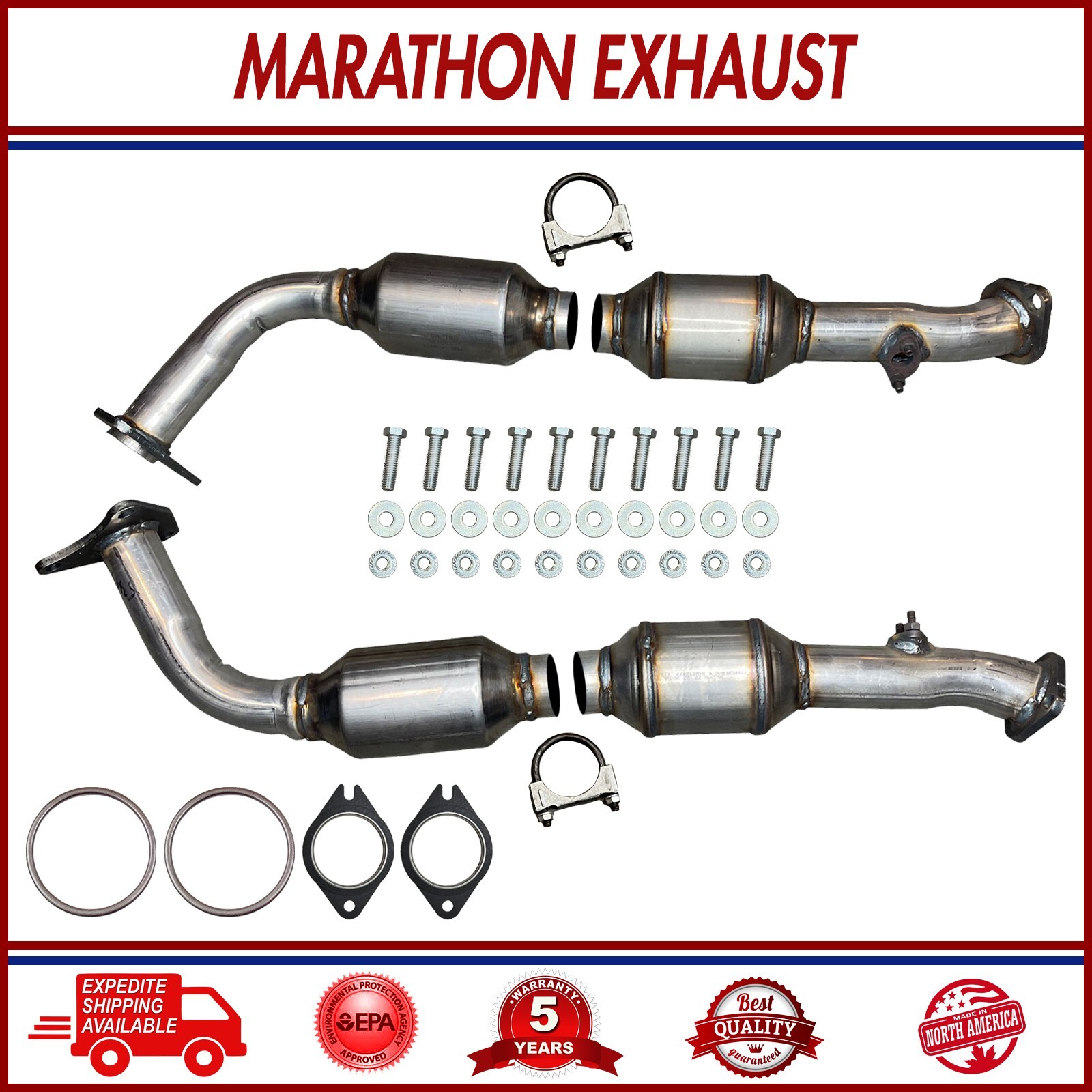 Right & Left Catalytic Set for 98-05 Lexus LX470/98-06 Toyota Land Cruiser 4.7L