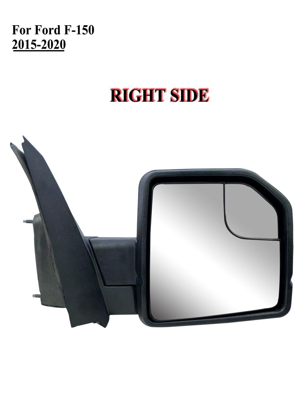 Passenger Right Side Door Mirror Power Glass Manual Folding for 15-20 Ford F-150