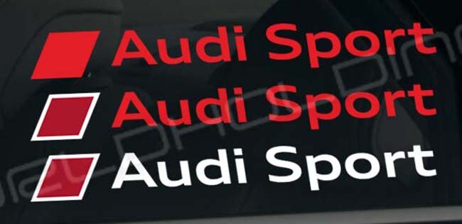 AUDI SPORT sticker decal R S TT Q A 3 4 5 6 7 8 spyder IMSA Le Mans FIA GT