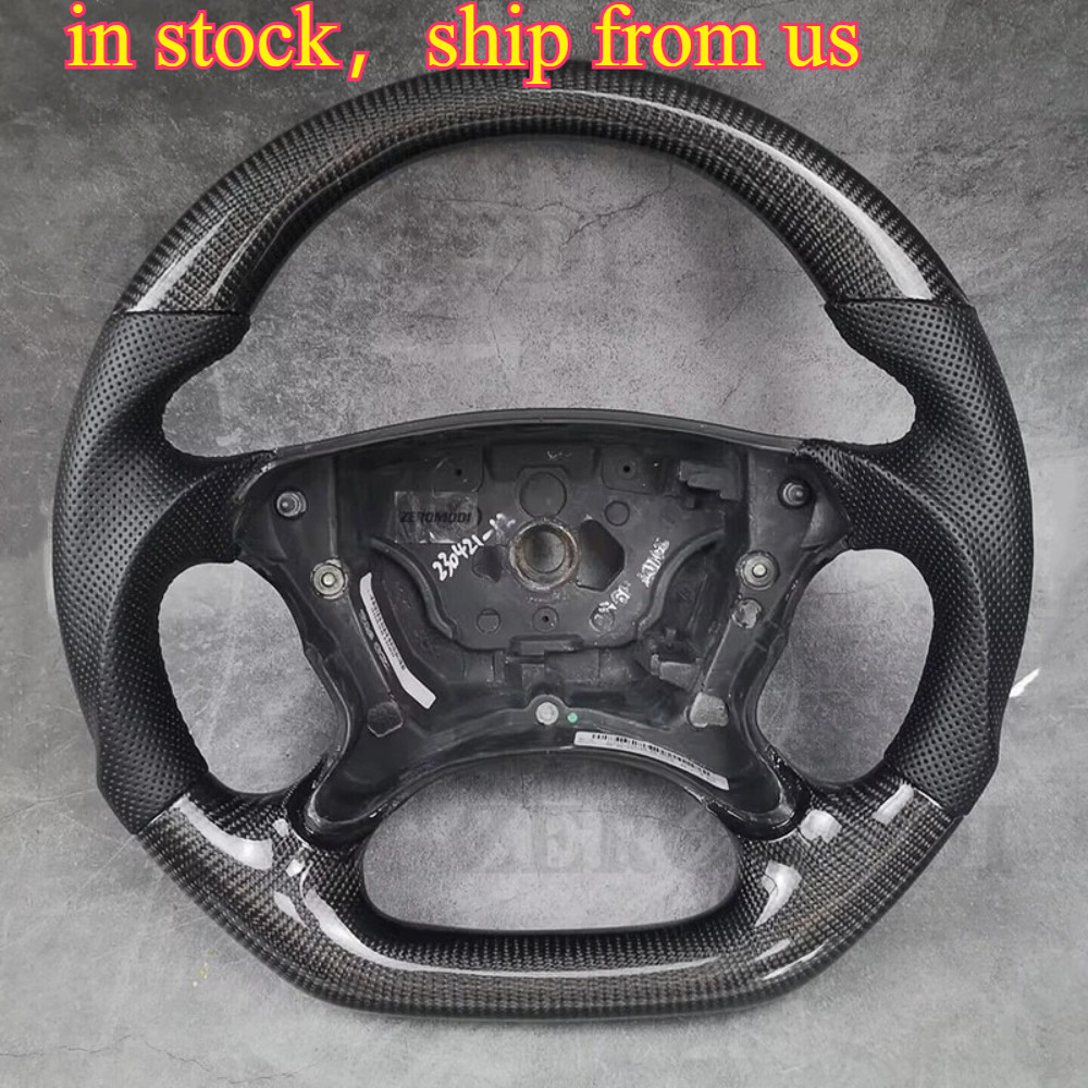 Carbon Fiber Steering Wheel for Mercedes Benz R230 W219 W209 W211 CLK G55 E55