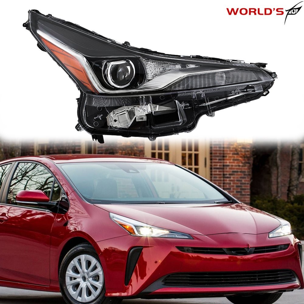 For Toyota Prius LE/ L Eco/ XLE/ Limited 2019-2022 Headlight LED Black Right