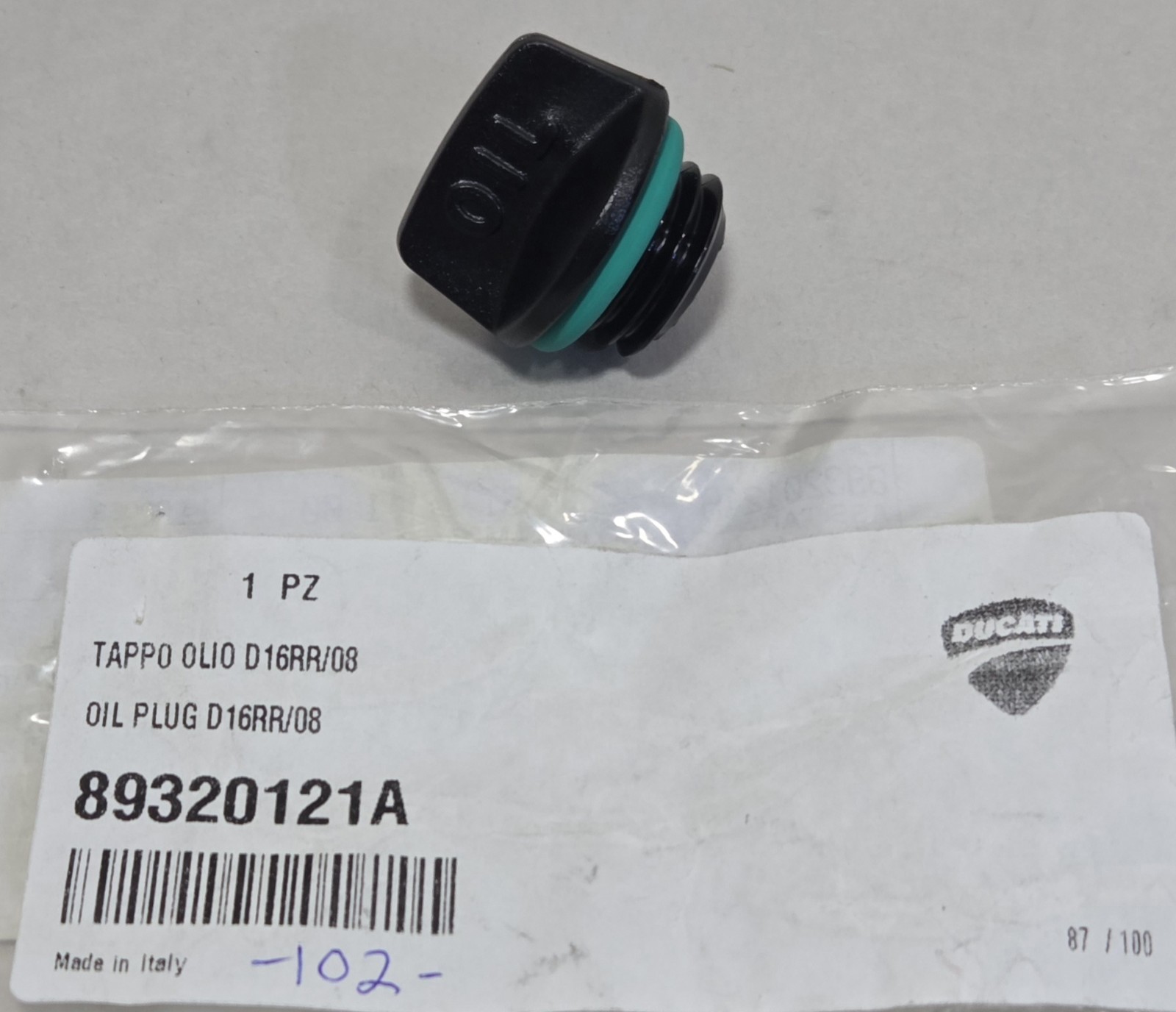 NEW 2009-2025 Genuine Ducati Motorcycle Stock Oil Filler Plug Cap OEM 89320121A