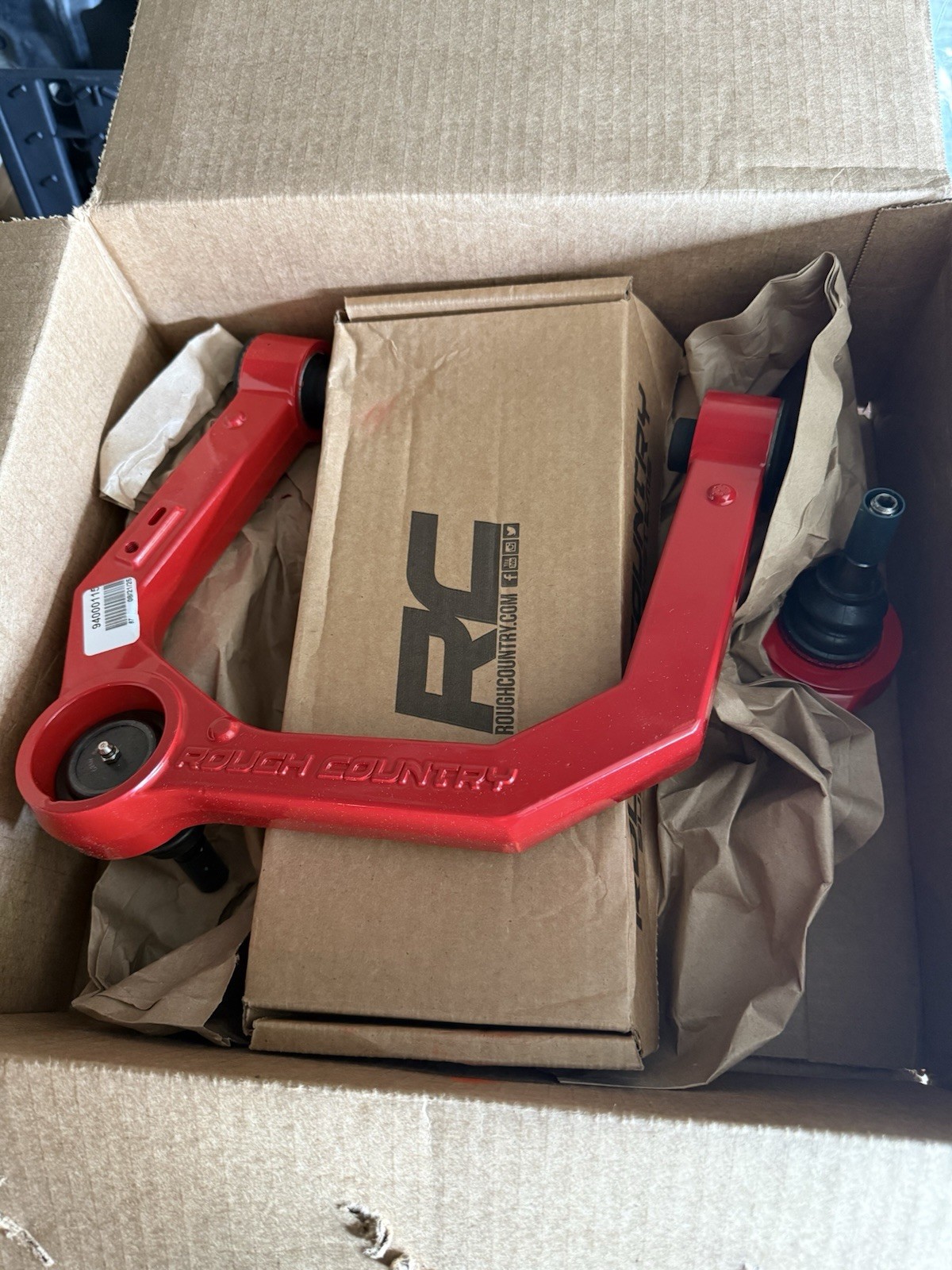 Rough Country Red Forged Upper Control Arms for 2024-2026 Ford Ranger - 50018RED