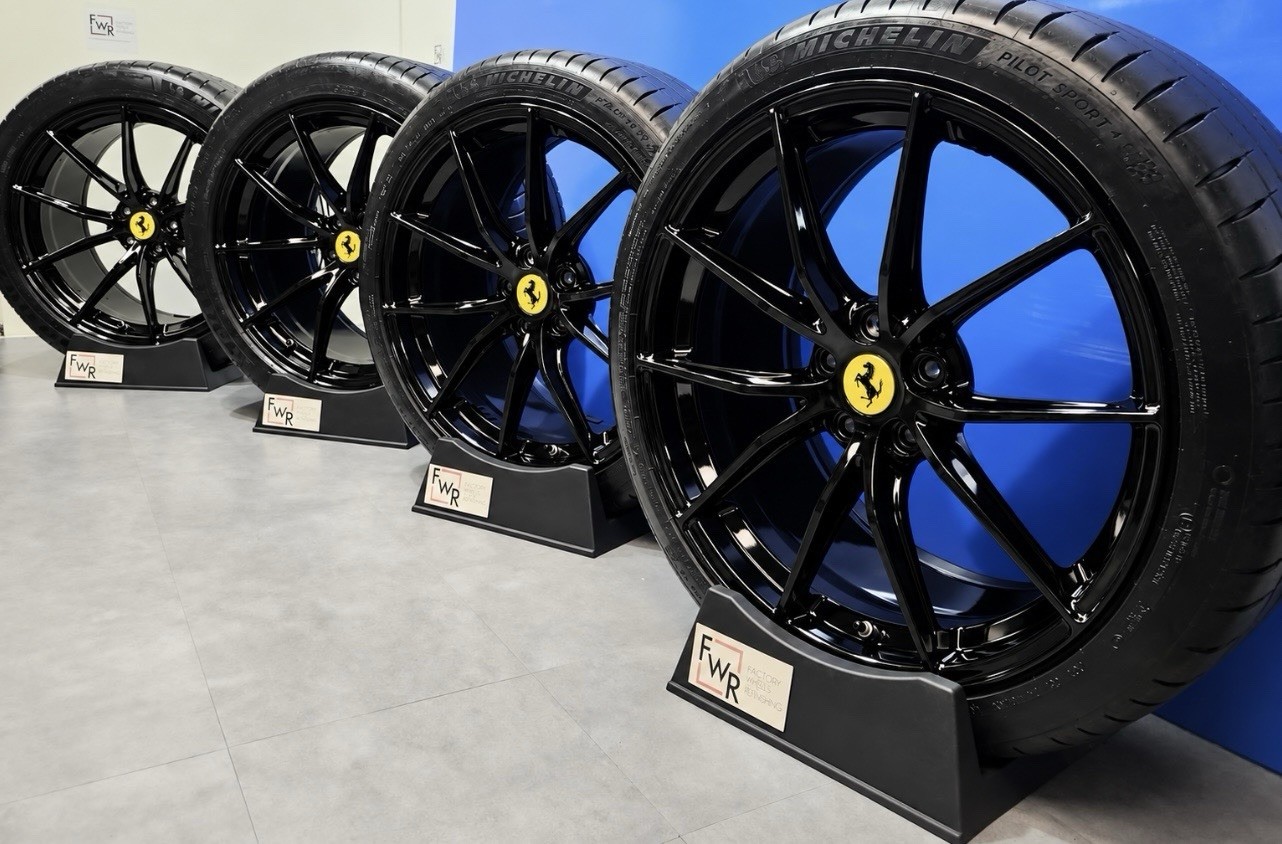 20” FERRARI 812 SUPERFAST F12 TDF RIMS WHEELS FACTORY OEM Gloss  Black  🔥🔥