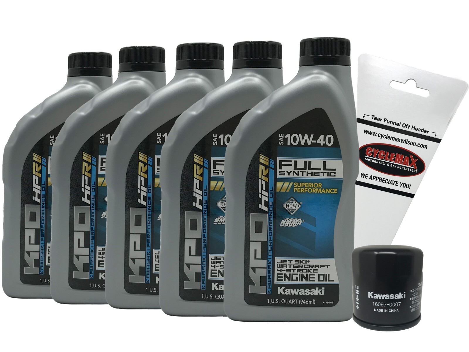 Cyclemax 2011-2022 Genuine Kawasaki Ultra 300 310 310X Jet Ski Oil Change Kit Cyclemax 2011-2022 Genuine Kawasaki Ultra 300 310 310X Jet Ski Oil Change Kit