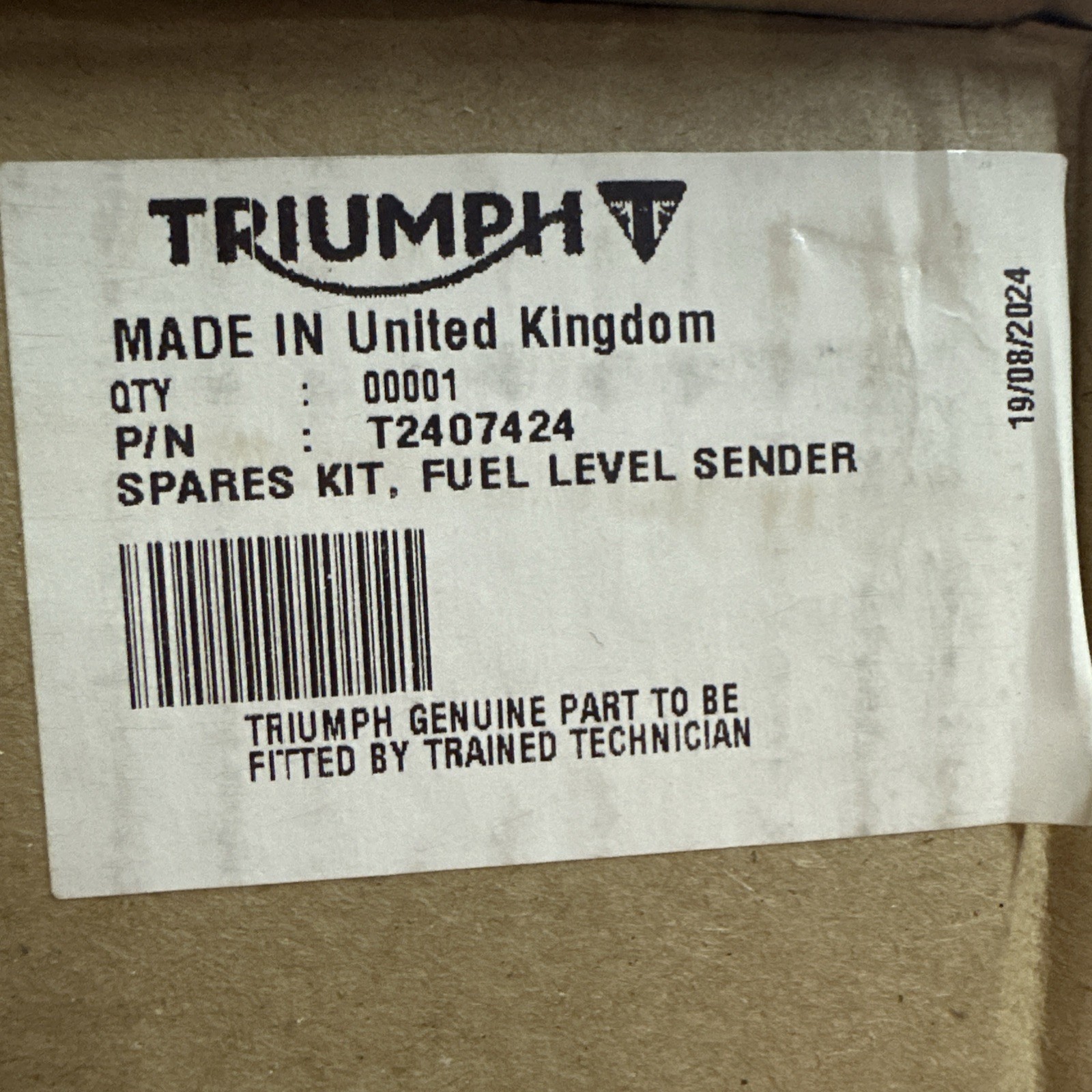 Genuine Triumph T2407424 | Spares Kit, Fuel Level Sender OEM Genuine Triumph T2407424 | Spares Kit, Fuel Level Sender OEM