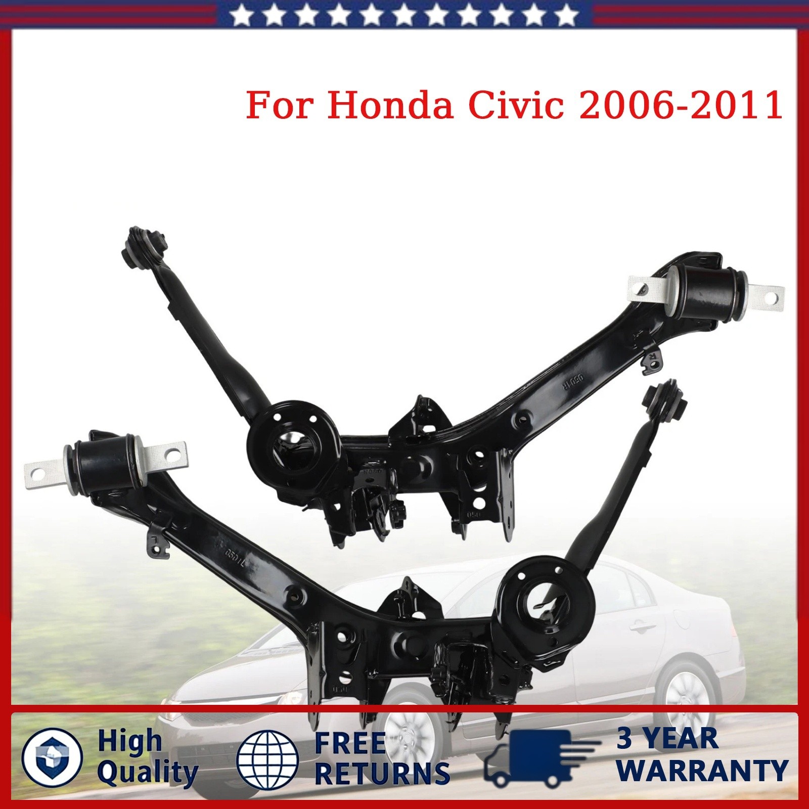 Rear RH + LH Lower Suspension Control For Honda Civic 2006-2011 52370SNAA06