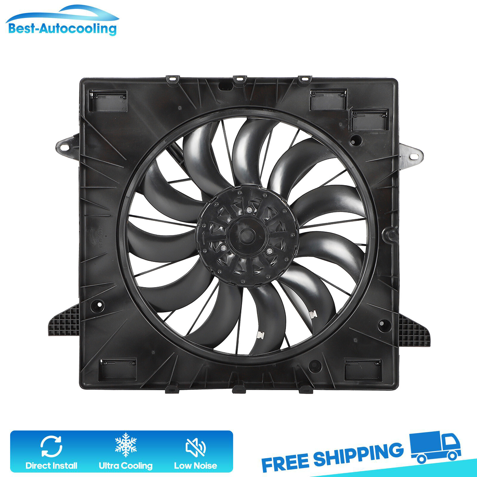 620662 Radiator Cooling Fan Assembly For 2017 18-2019 GMC Acadia 2.5L l4 3.6L V6