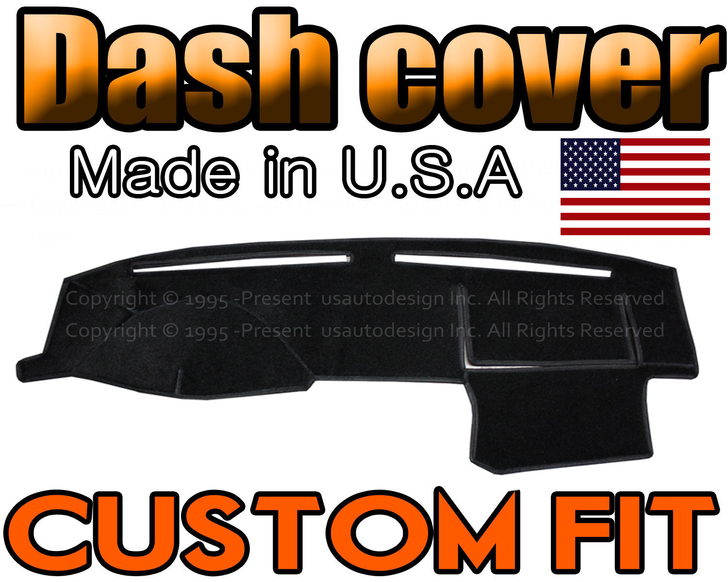Fits 2001 - 2005 HONDA CIVIC  DASH COVER MAT  DASHBOARD PAD MADE IN USA / BLACK