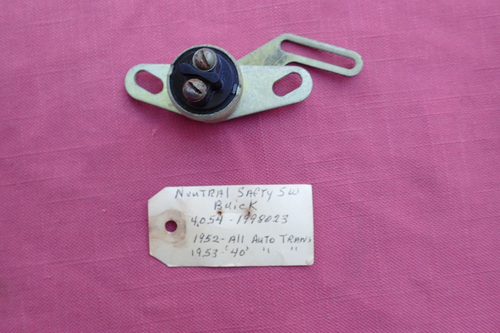 1952-53 Buick neutral safety switch, NOS  1998023