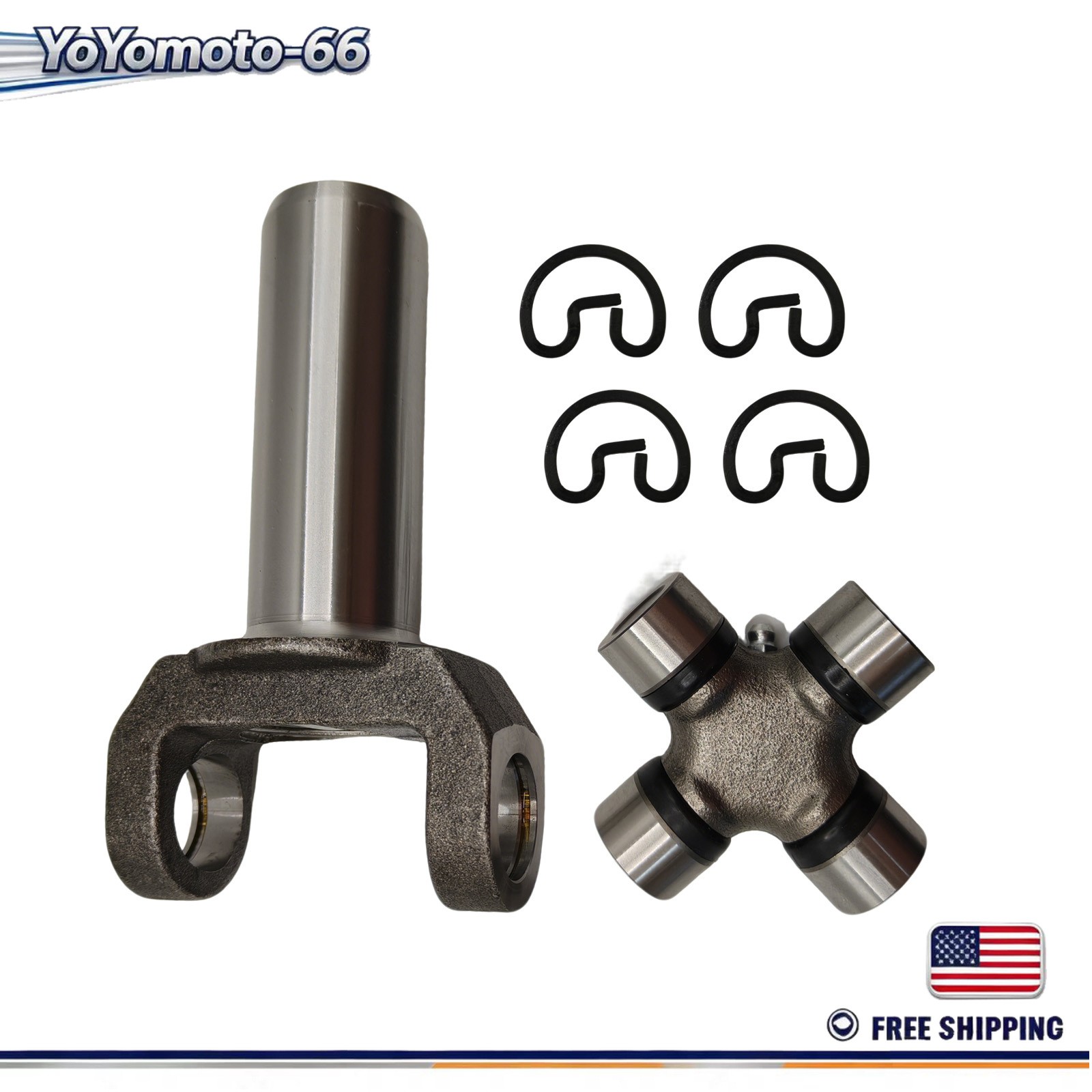 Transmission Slip Yoke 1310 Series & 5-153X U Joint Kit GM Turbo 350 TH350 700R4