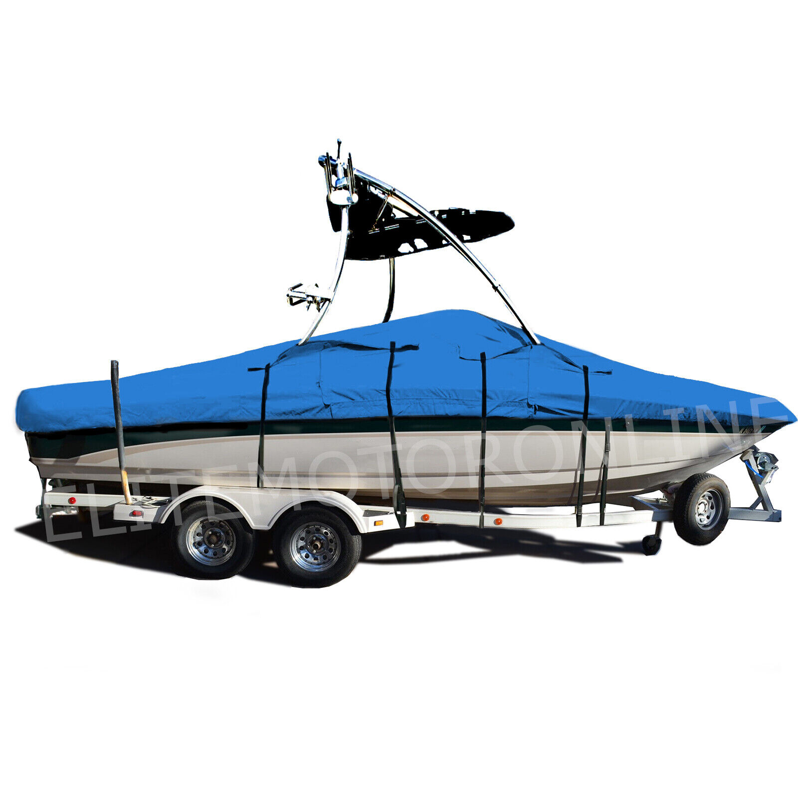 Gekko GTO 22 Wakeboard Tower Trailerable Storage fishing ski Boat Cover