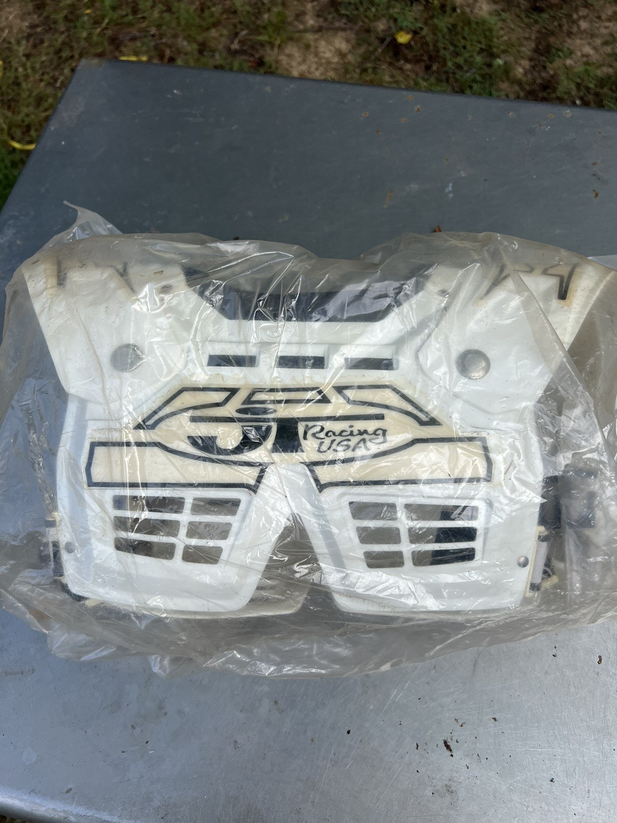Vintage JT Racing USA Motocross Chest Protector White Vintage NOS