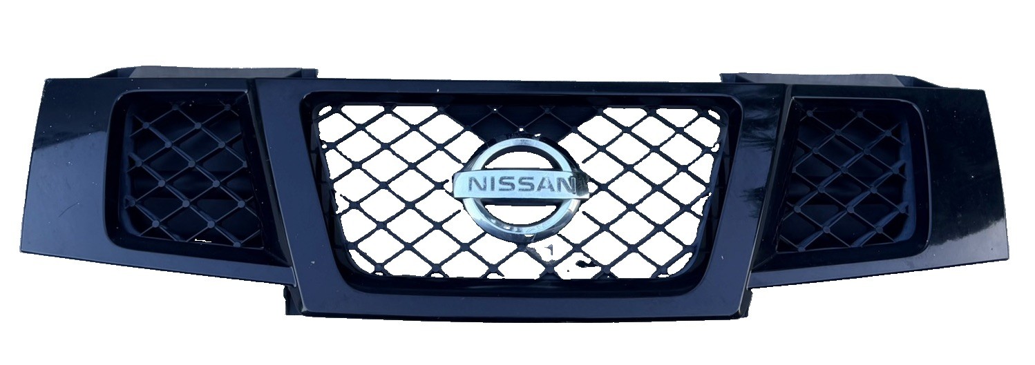 2008-2015 Nissan Armada Front Upper Grille Galaxy Black Emblem Small Paint Chips