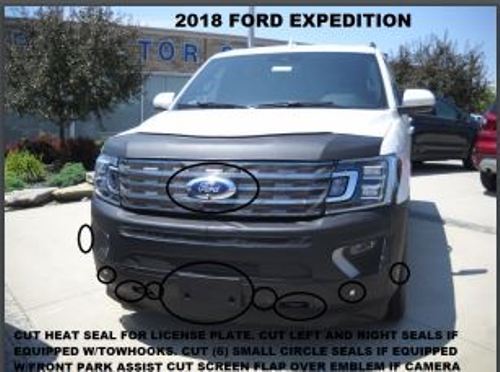 Lebra Front End Mask 2pc. Bra Cover Fits Ford Expedition 2018-2021 18 19 20 21