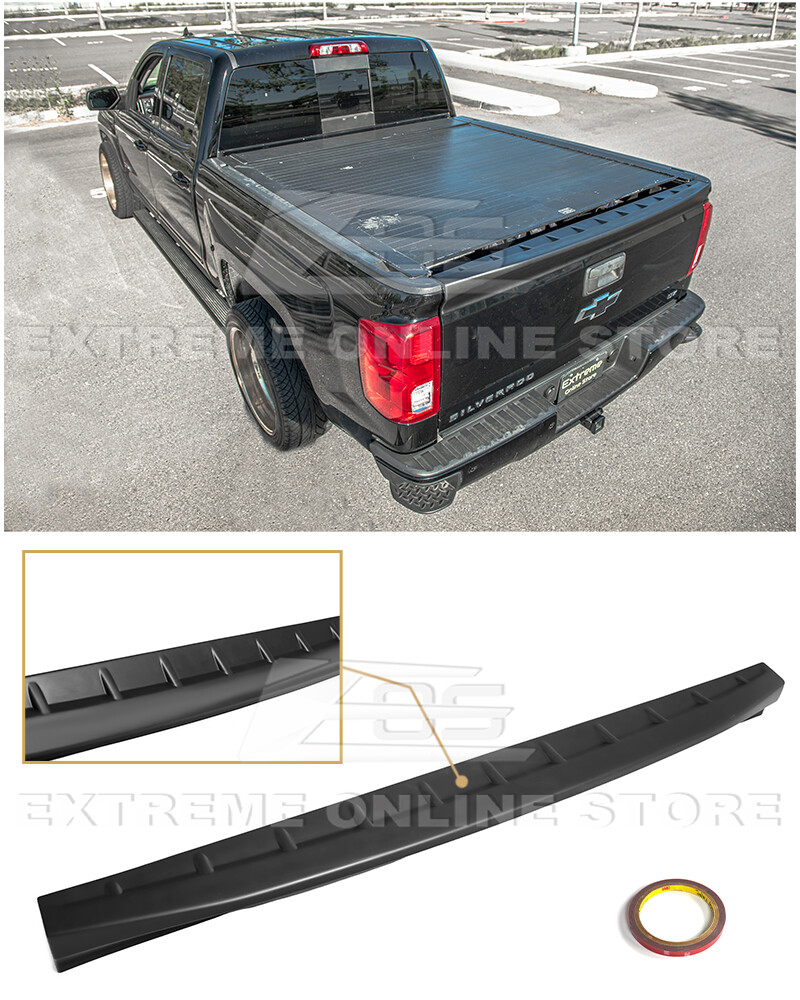 For 14-18 Silverado Sierra Street Series ABS Plastic Tailgate Rear Wing Spoiler