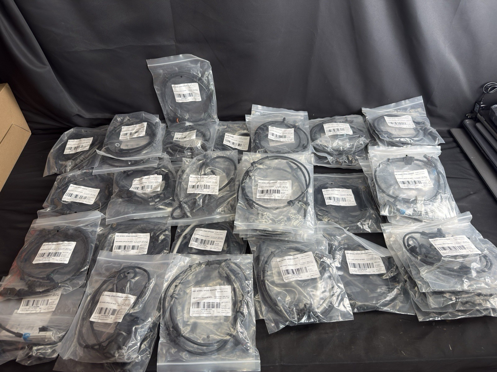 Lot of 61 ABS Wheel Speed Sensors Mixed Part Numbers Automotive Resale Bulk
