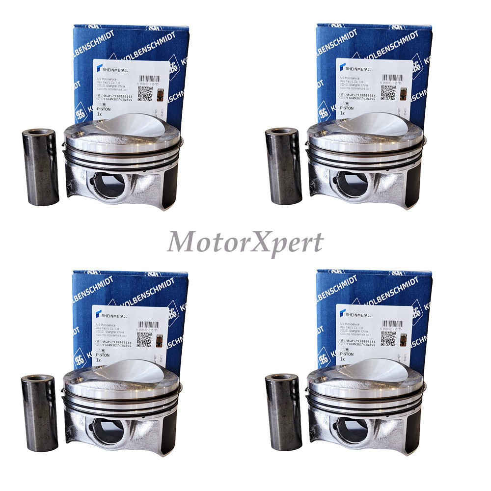 06H107065DL 4 x OEM KS Piston Set 23mm for Audi A3 A4 A5 TT VW CC Passat 1.8T