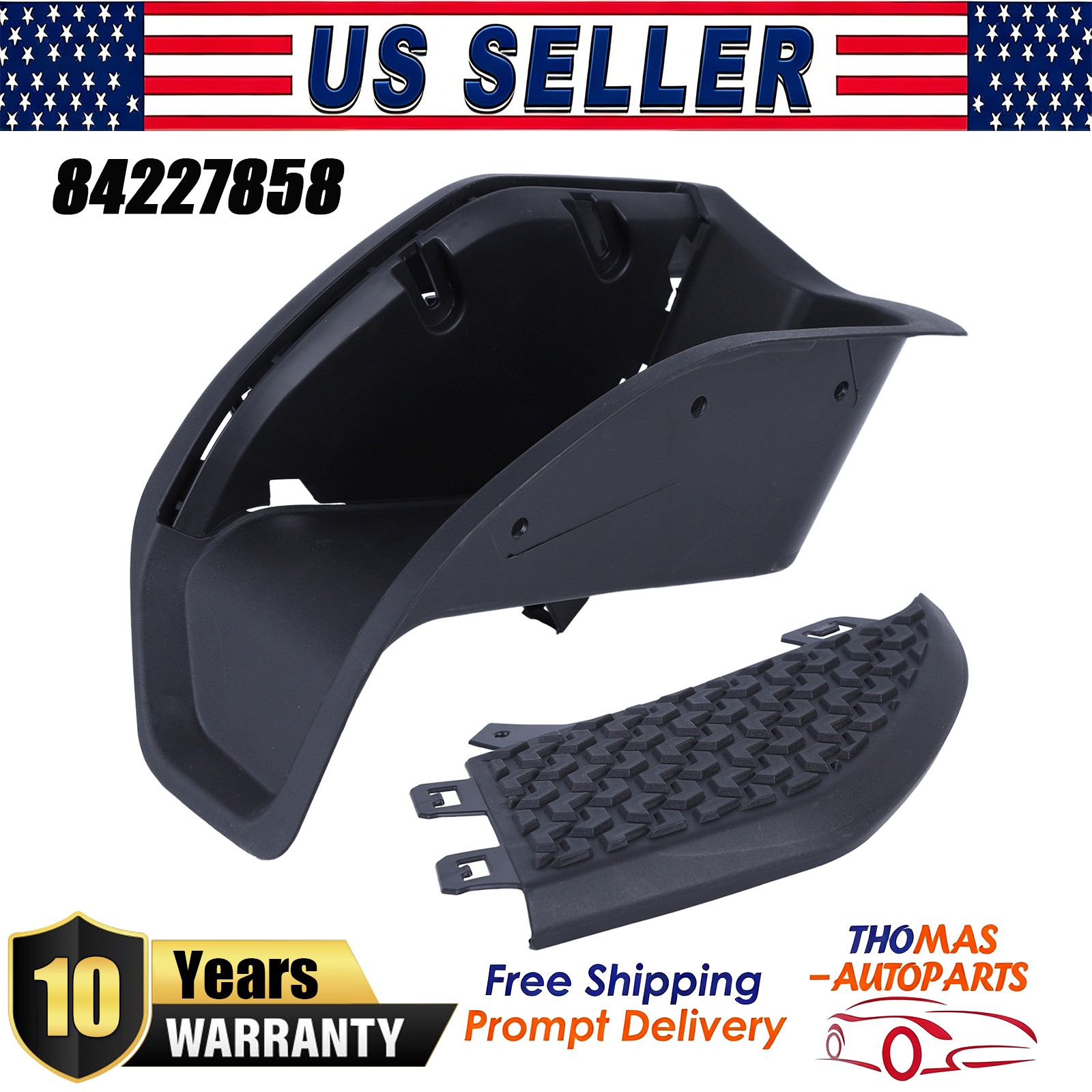 Rear LH Driver Side Bumper Step Pad 2PC Kit For 2019-2026 Silverado Sierra New