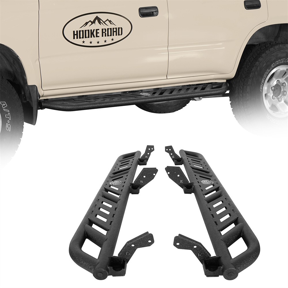 Fit 1996-2002 Toyota 4Runner Pair Steel Side Steps Running Boards Slider Rails