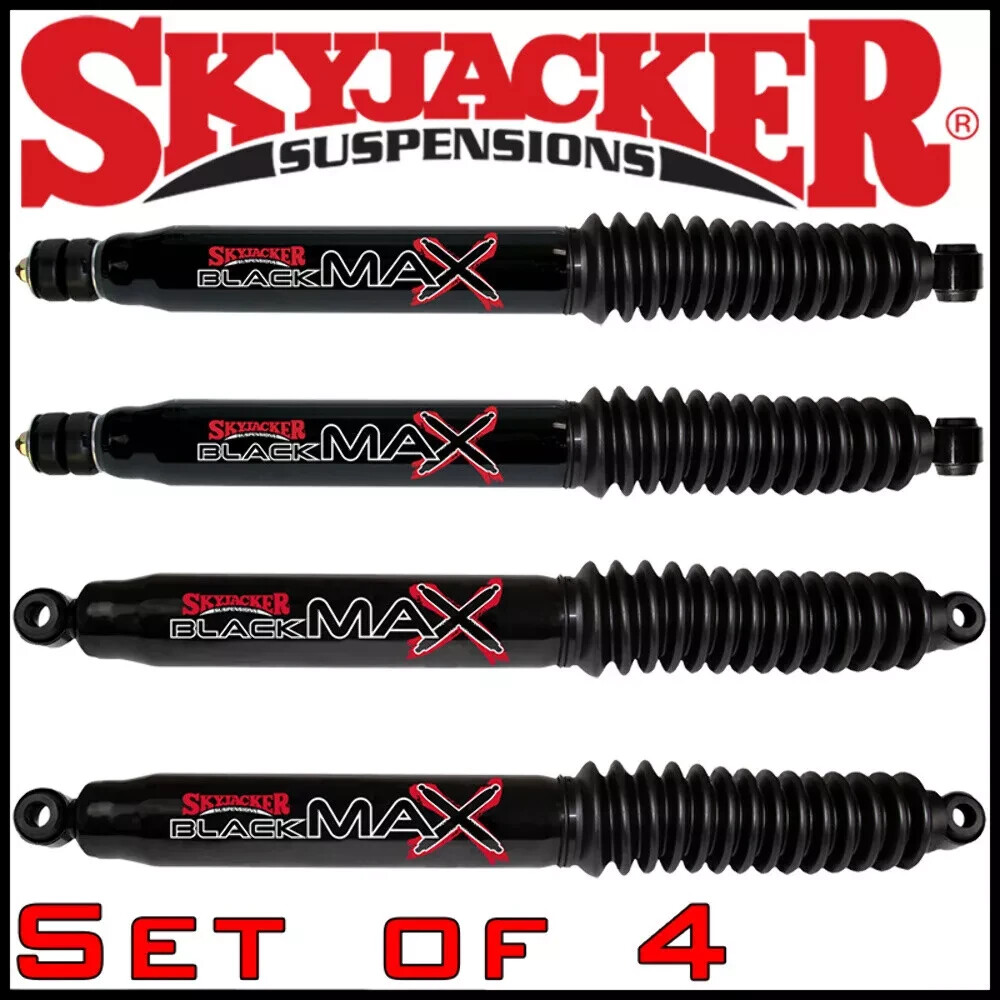 Skyjacker Black MAX Shock Set 2001-10 Chevy Silverado GMC 2500HD 3500HD Stock Ht