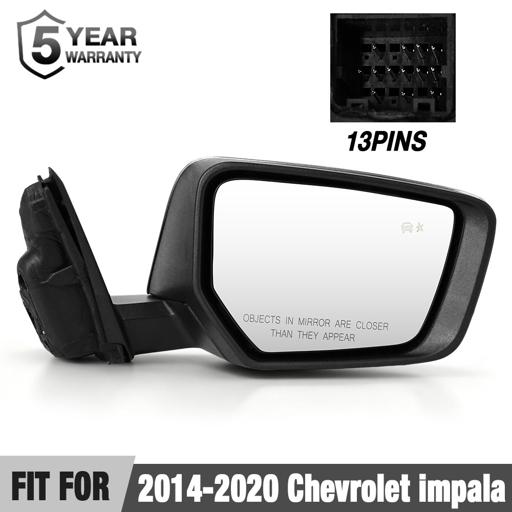 Right Power Heated Mirror Blind Spot 13Pin for Chevy Impala 2014-2020