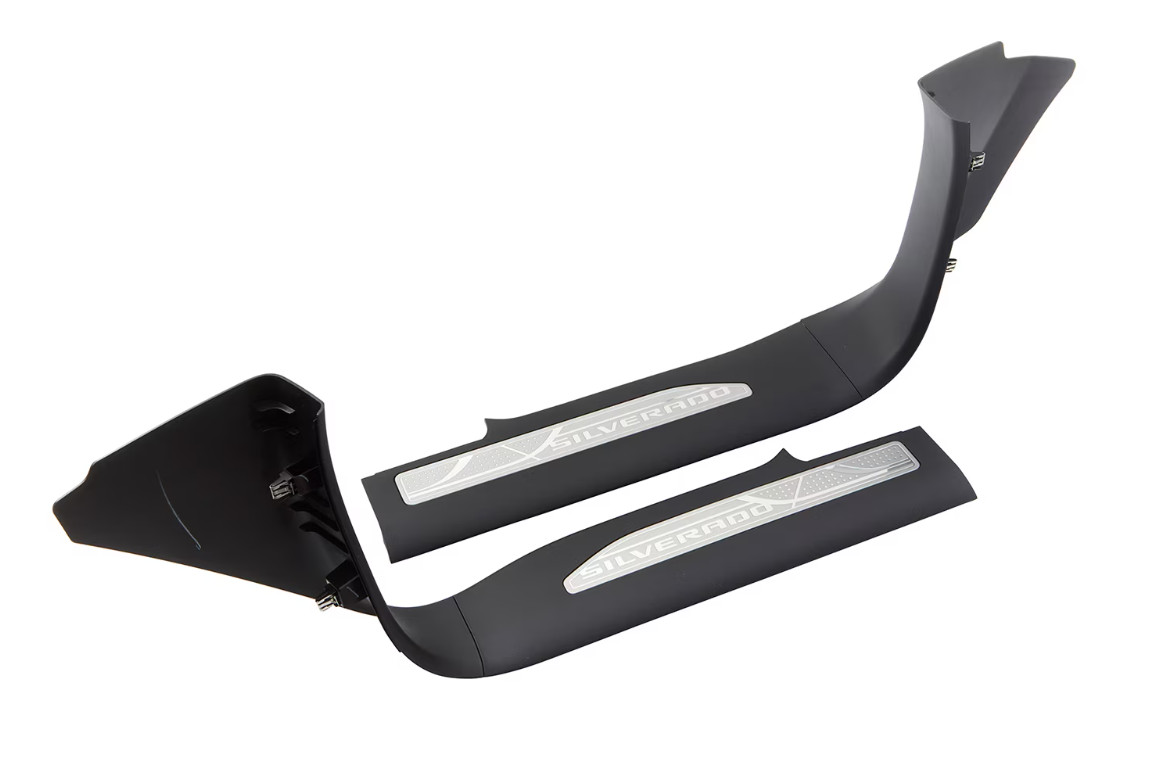 2019-2027 Silverado 1500 2500 3500 Front Door Sill Plates w/ Script 84529475