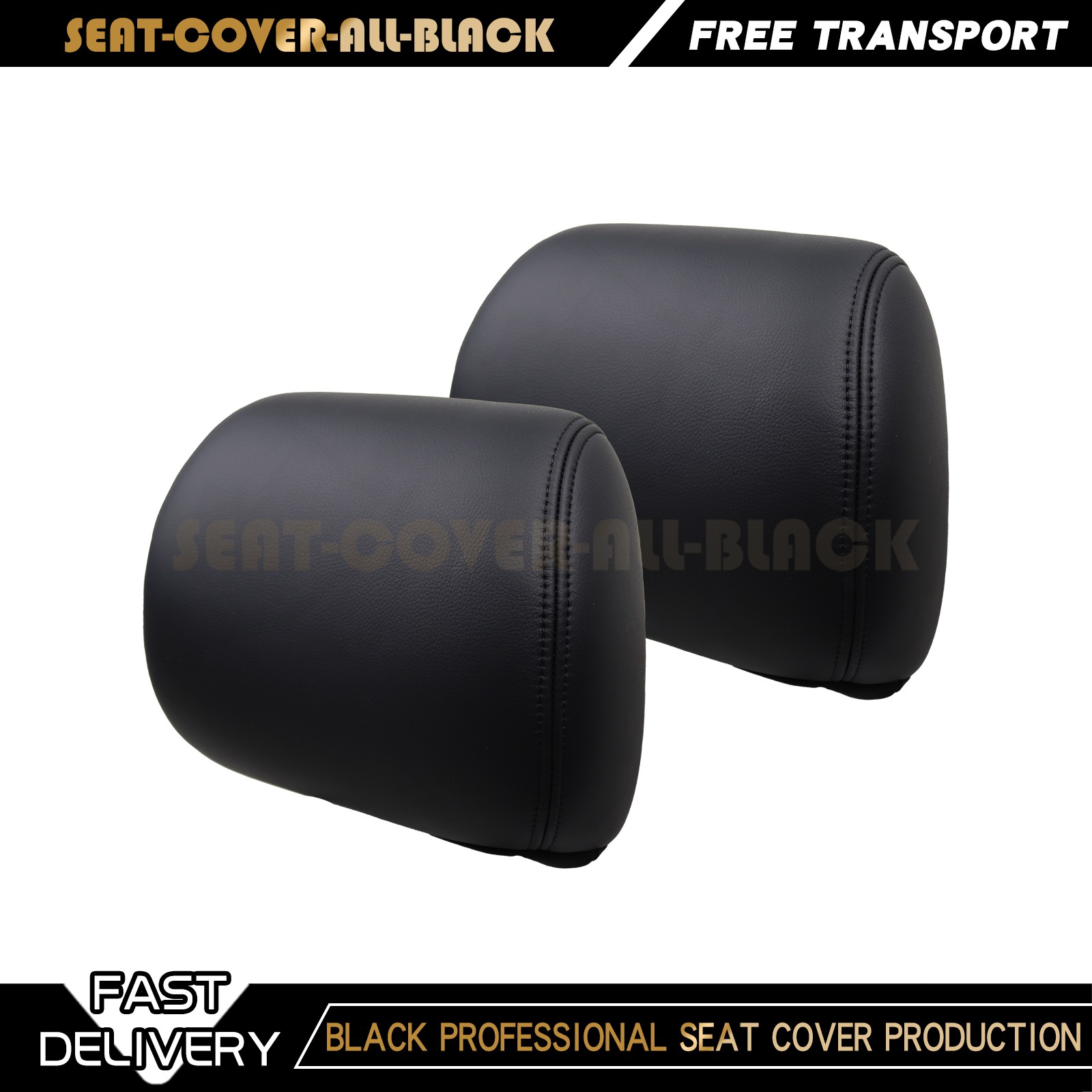 Fits 2010-2014 Ford F150 Raptor SVT Driver & Passenger Seat Covers Black & Red