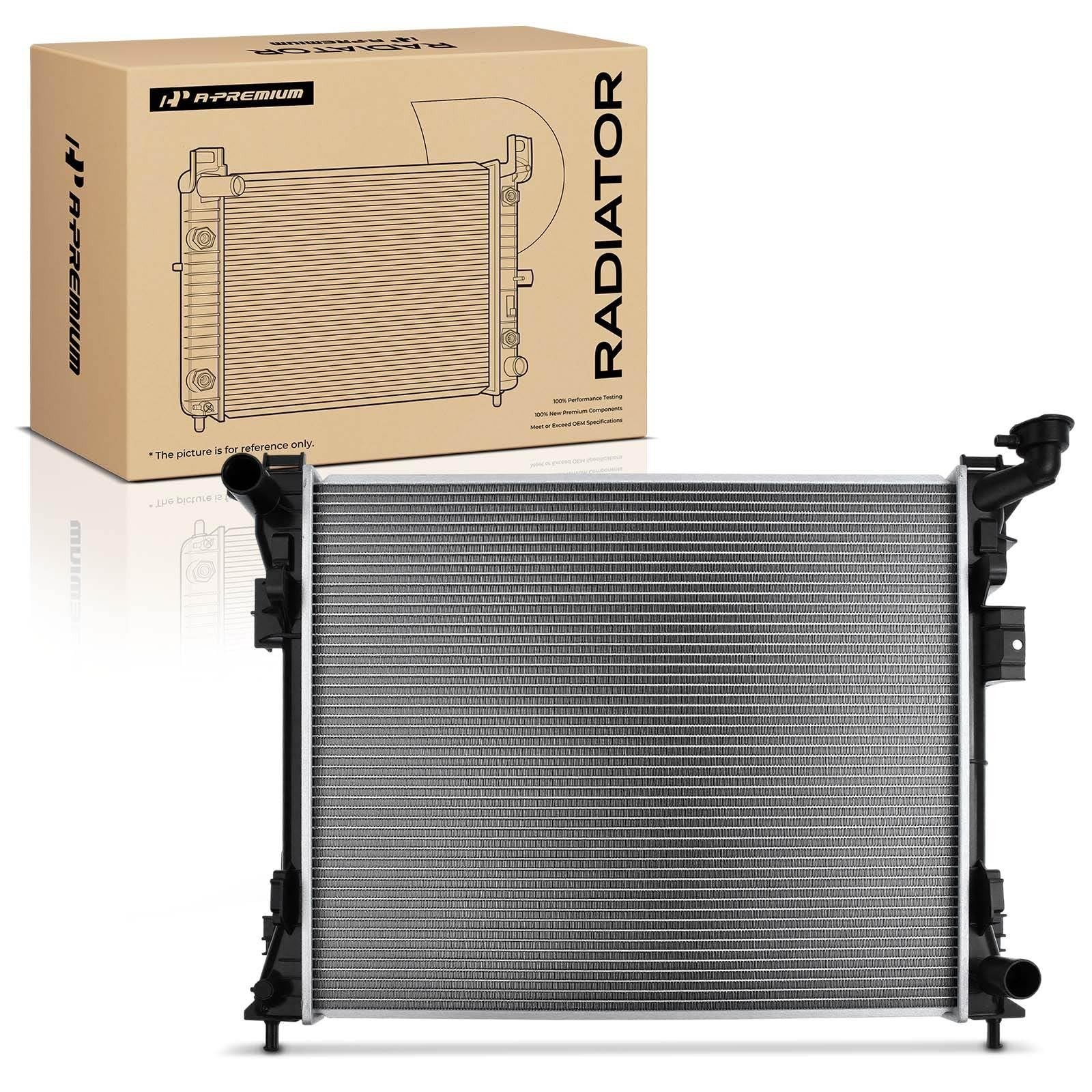 A-Premium Engine Coolant Radiator Assembly Compatible with Dodge, Chrysler A-Premium Engine Coolant Radiator Assembly Compatible with Dodge, Chrysler