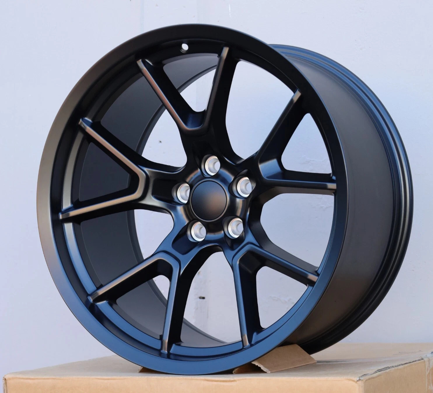 20x11 SRT Matte Black Wheels Fits WIDEBODY Dodge Challenger Charger 20\