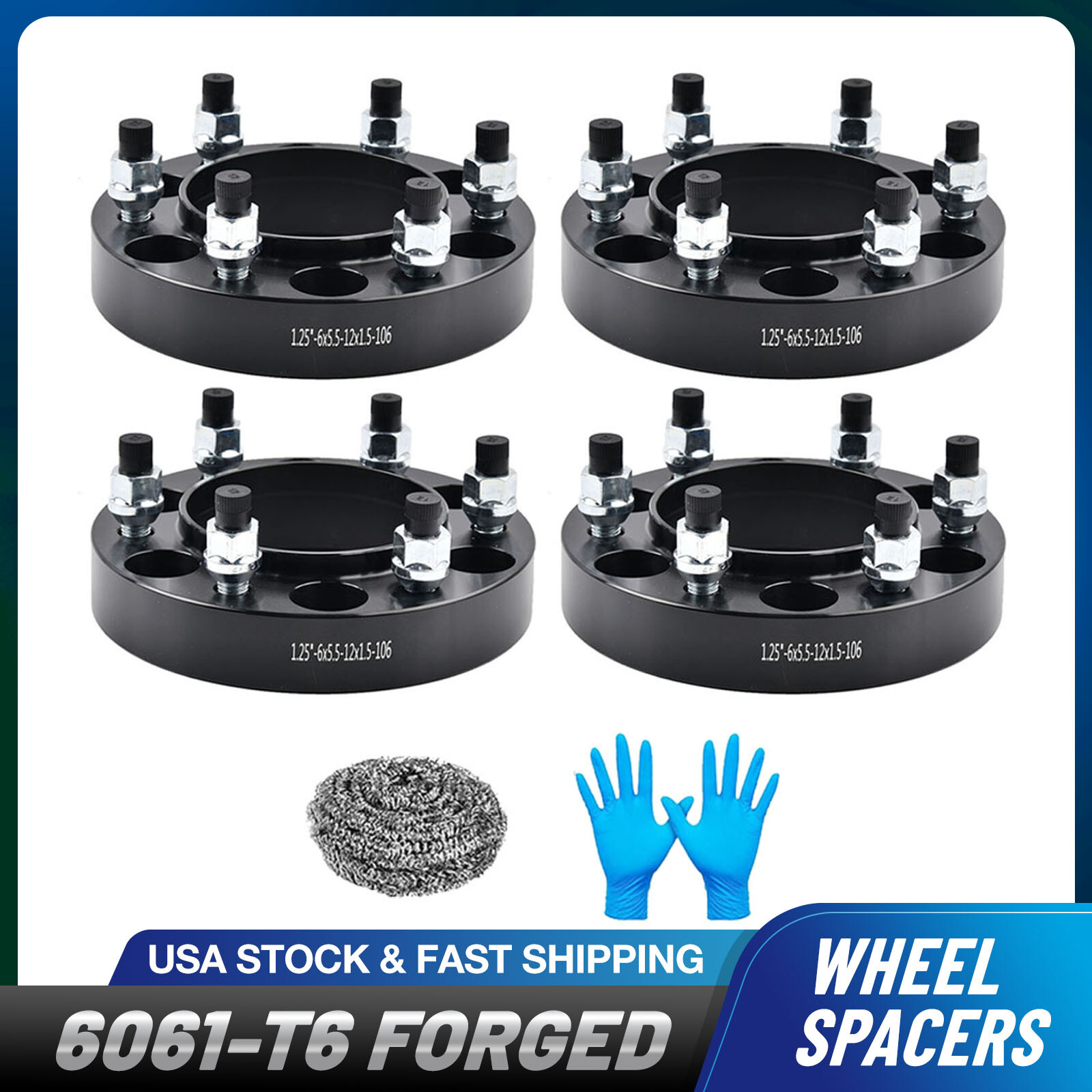 4X 6x5.5 Wheel Spacers 1.25