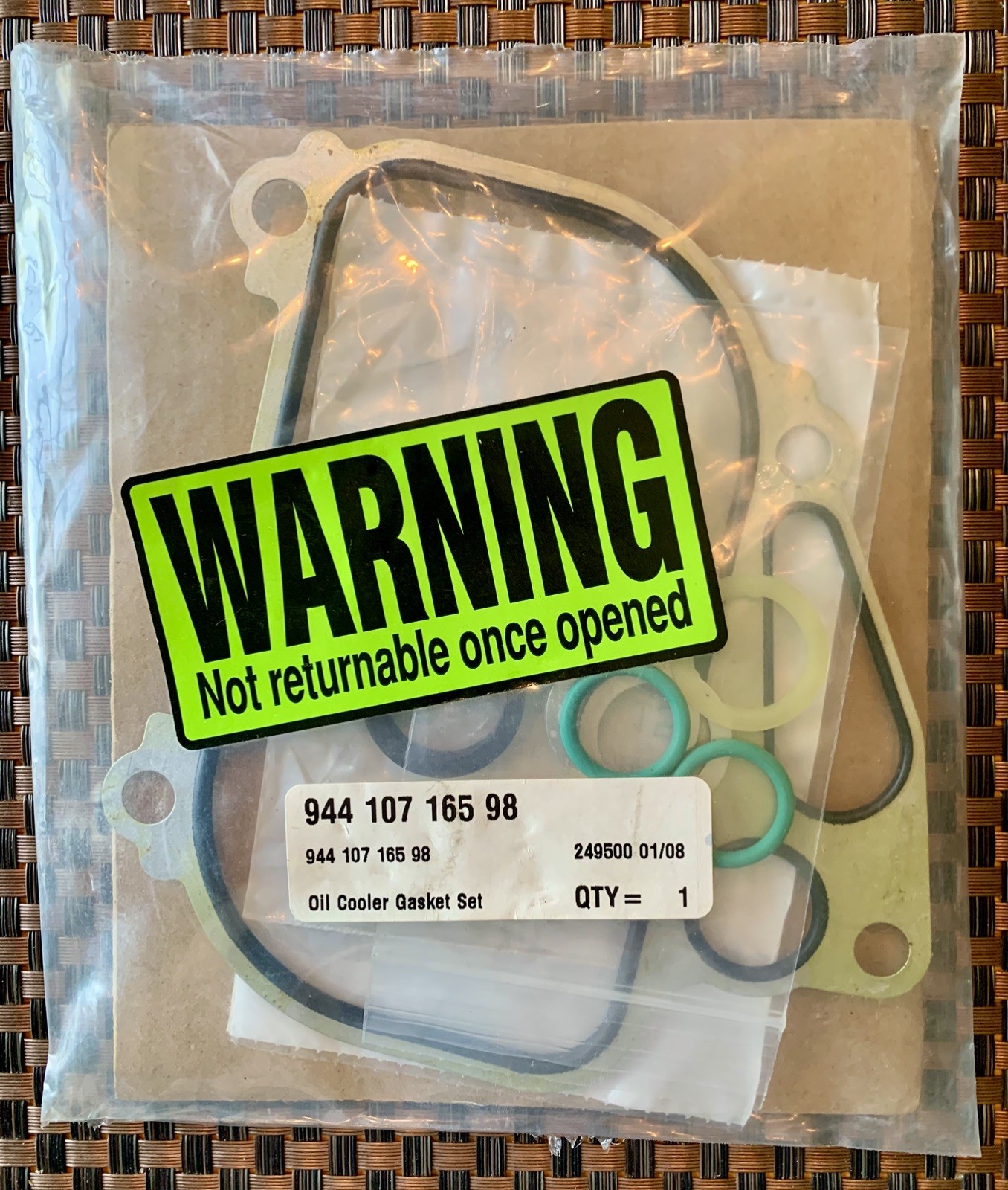 PORSCHE 924S 944 944 TURBO 951 S2 968 OIL COOLER GASKET KIT ALL NEW 944 OIL SEAL PORSCHE 924S 944 944 TURBO 951 S2 968 OIL COOLER GASKET KIT ALL NEW 944 OIL SEAL