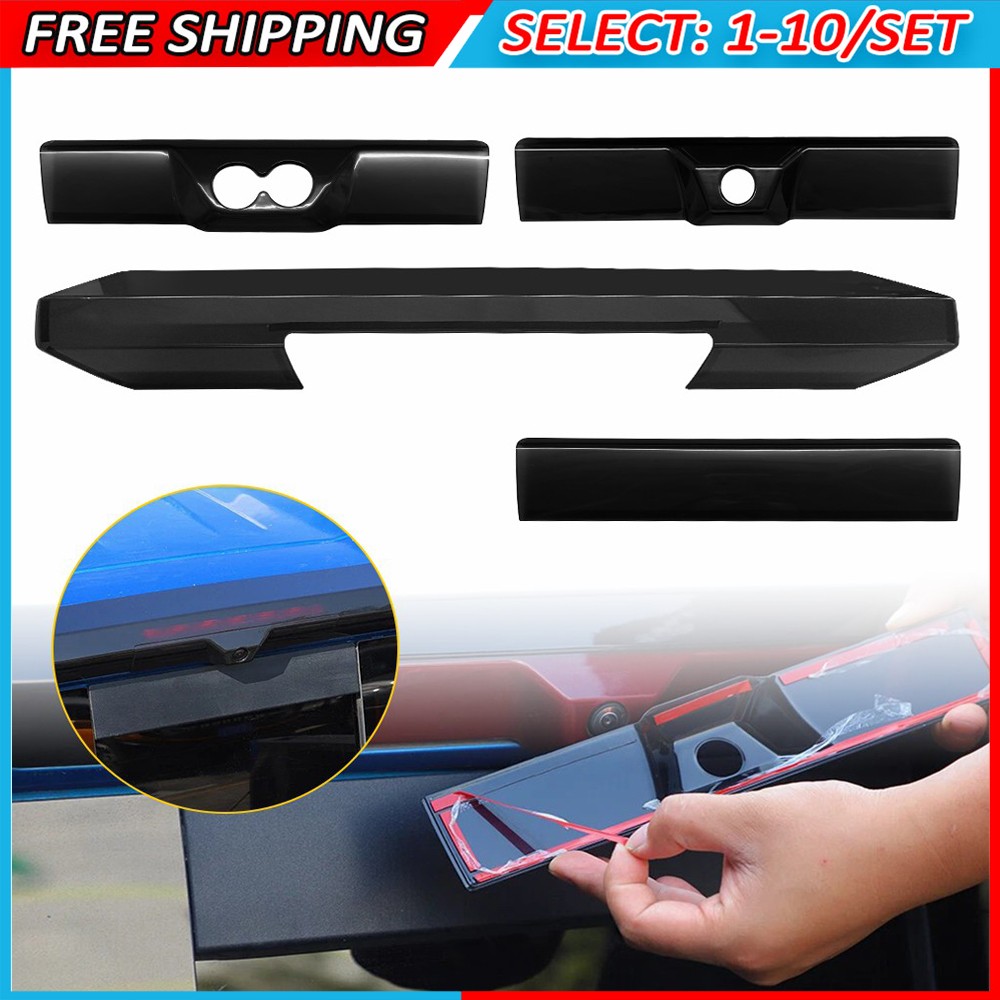4-40x Smoked Third Brake Light Lens Fit 2019-25 Chevy Silverado GMC Sierra Trim